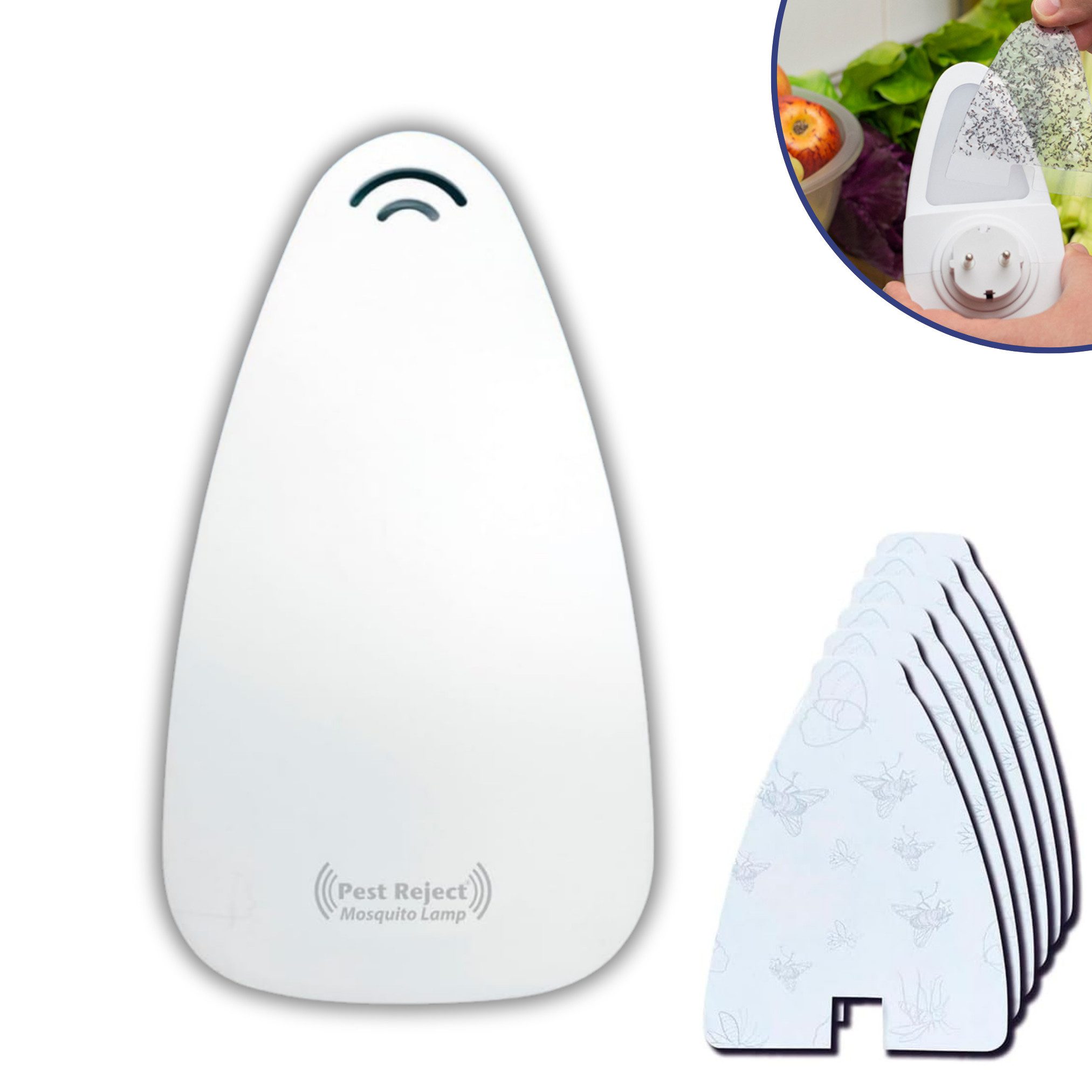 Pest Reject® Insektenfalle Mosquito Lamp, Mückenschutz elektrisch, Mückenlampe mit UV Licht