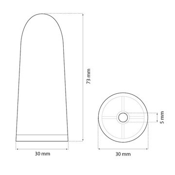 sossai® Türstopper Bodenstopper / Wandstopper NTS9 - ANTON (1 St), Farbe: Weiß