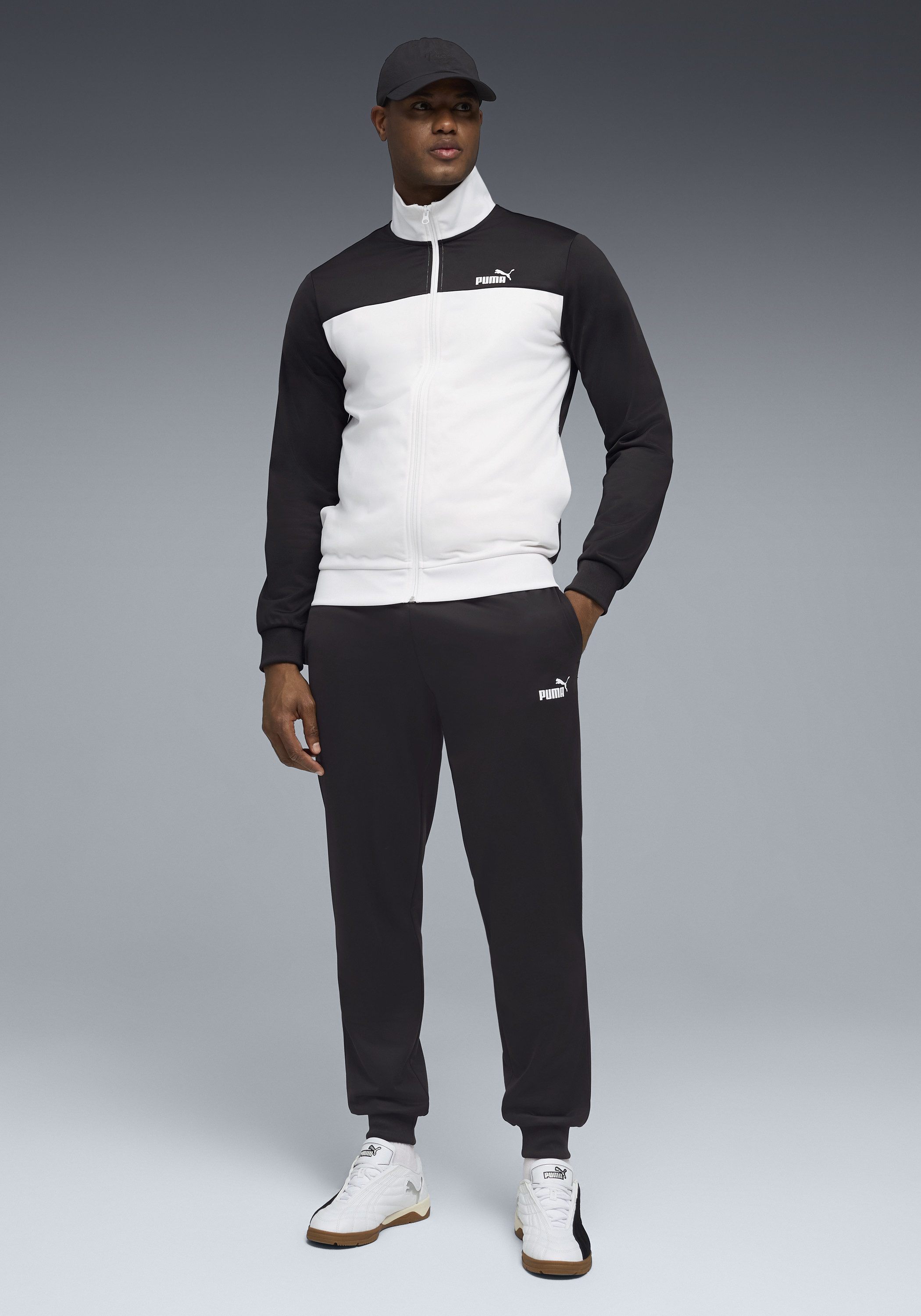 PUMA Trainingsanzug POLY COLORBLOCK SUIT (2-tlg), Regular Fit, ohne Kapuze günstig online kaufen