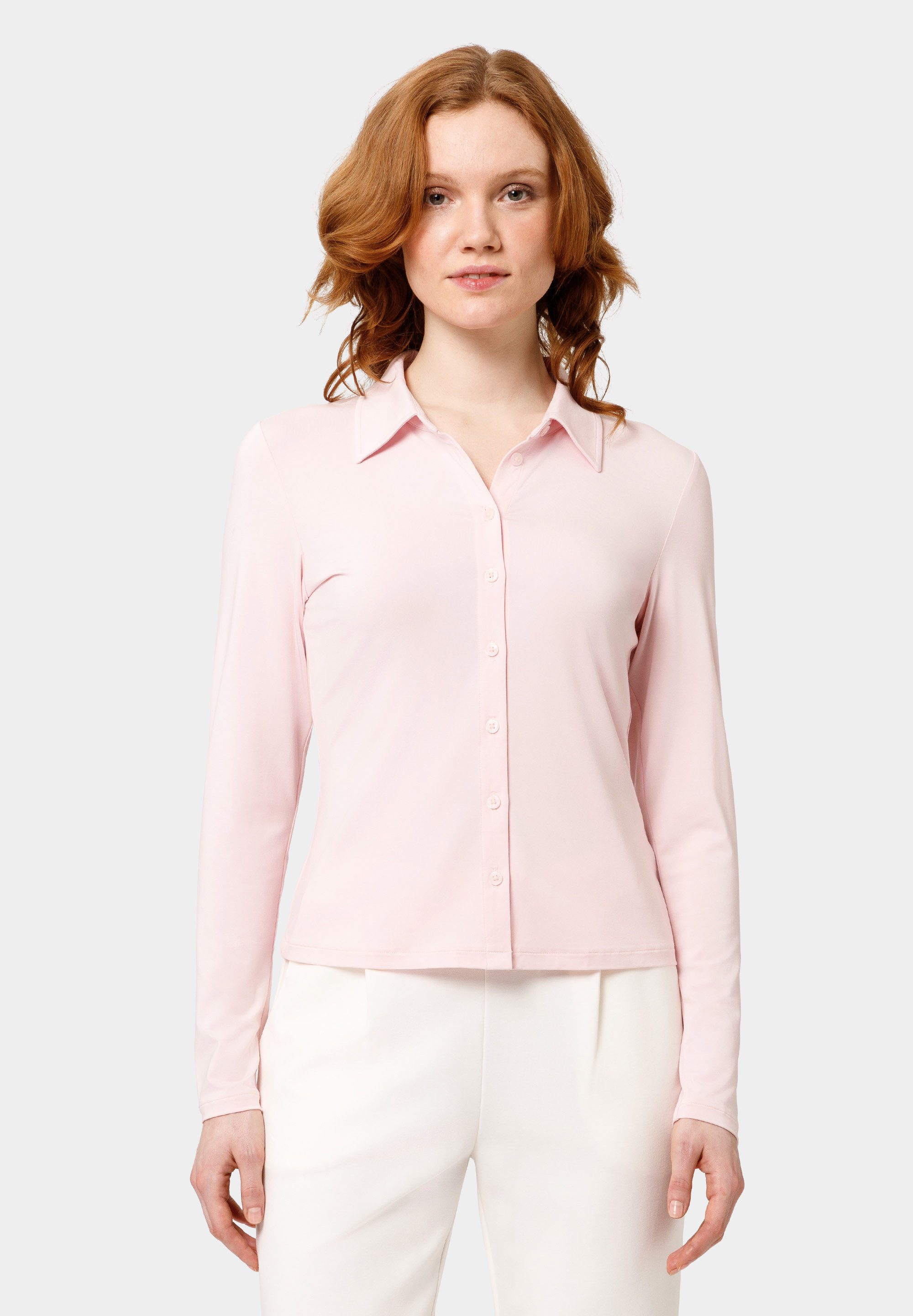 Les Lunes Yoga & Relax Shirt SUNNY Blouse Slim Fit Blouse, Schmal, Hemdkrag günstig online kaufen