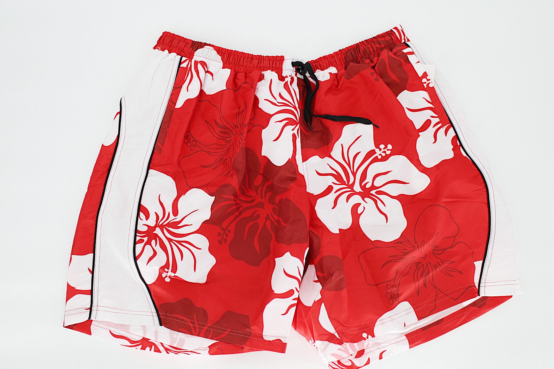 Badehose Badehose Rot mit Blumen Rot