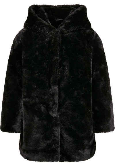 URBAN CLASSICS Winterjacke Urban Classics Damen Girls Hooded Teddy Coat (1-St)