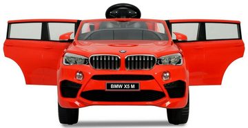 Toys Store Elektro-Kinderauto BMW M X5 Kinderauto Kinderfahrzeug Kinder Elektroauto 2x35W Elektro, Belastbarkeit 35 kg, AUX-/USB-Anschluss, MP3 Hupe und Motorsound am Lenkrad, Fernsteuerung