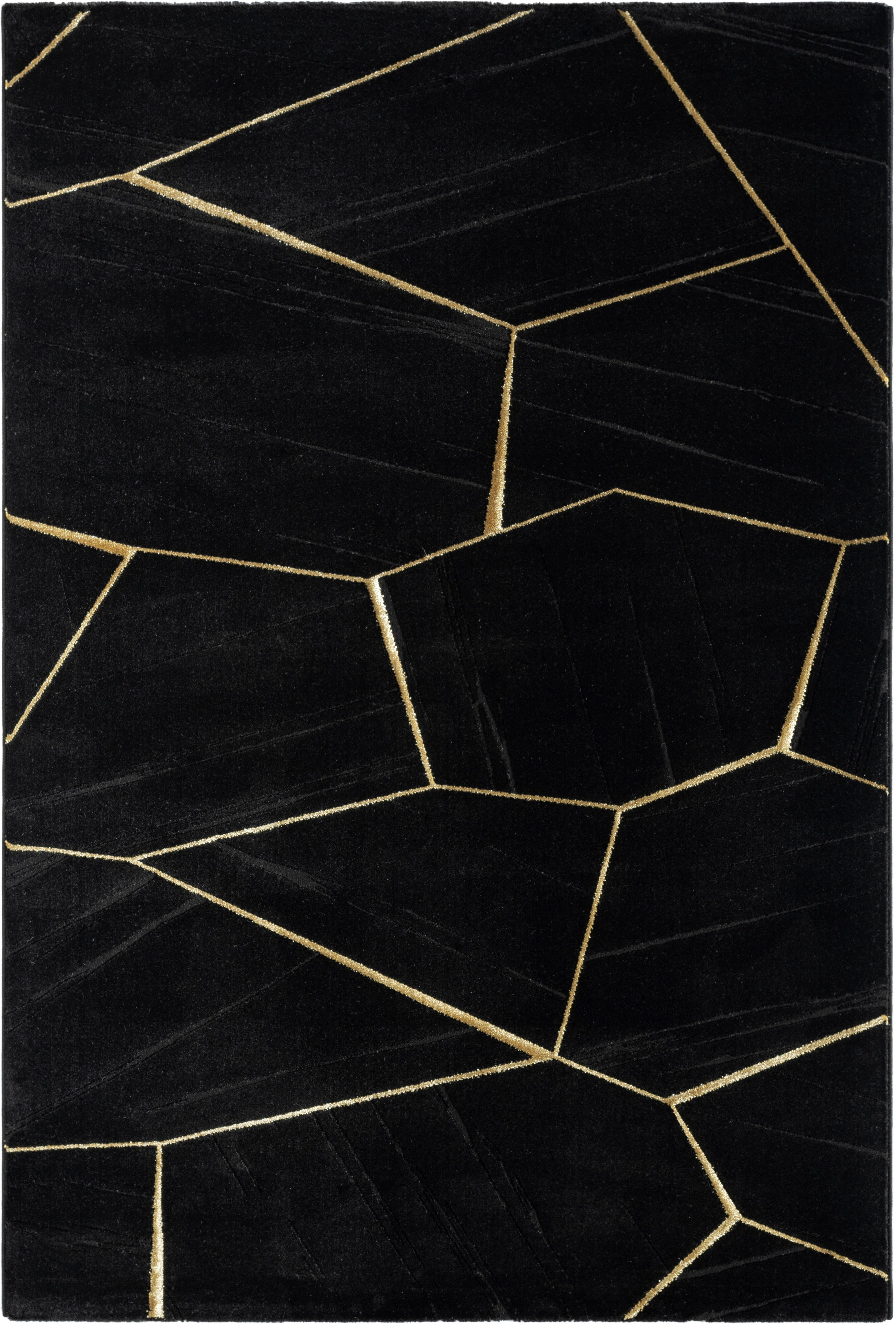 Teppich modernes & mm, Design, Biel, 3D-Effekt, 12 Leonique, Höhe: rechteckig, pflegeleicht geometrisches Kurzflor,