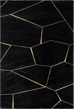 Teppich Biel, Leonique, rechteckig, Höhe: 12 mm, 3D-Effekt, geometrisches & modernes Design, Kurzflor, pflegeleicht