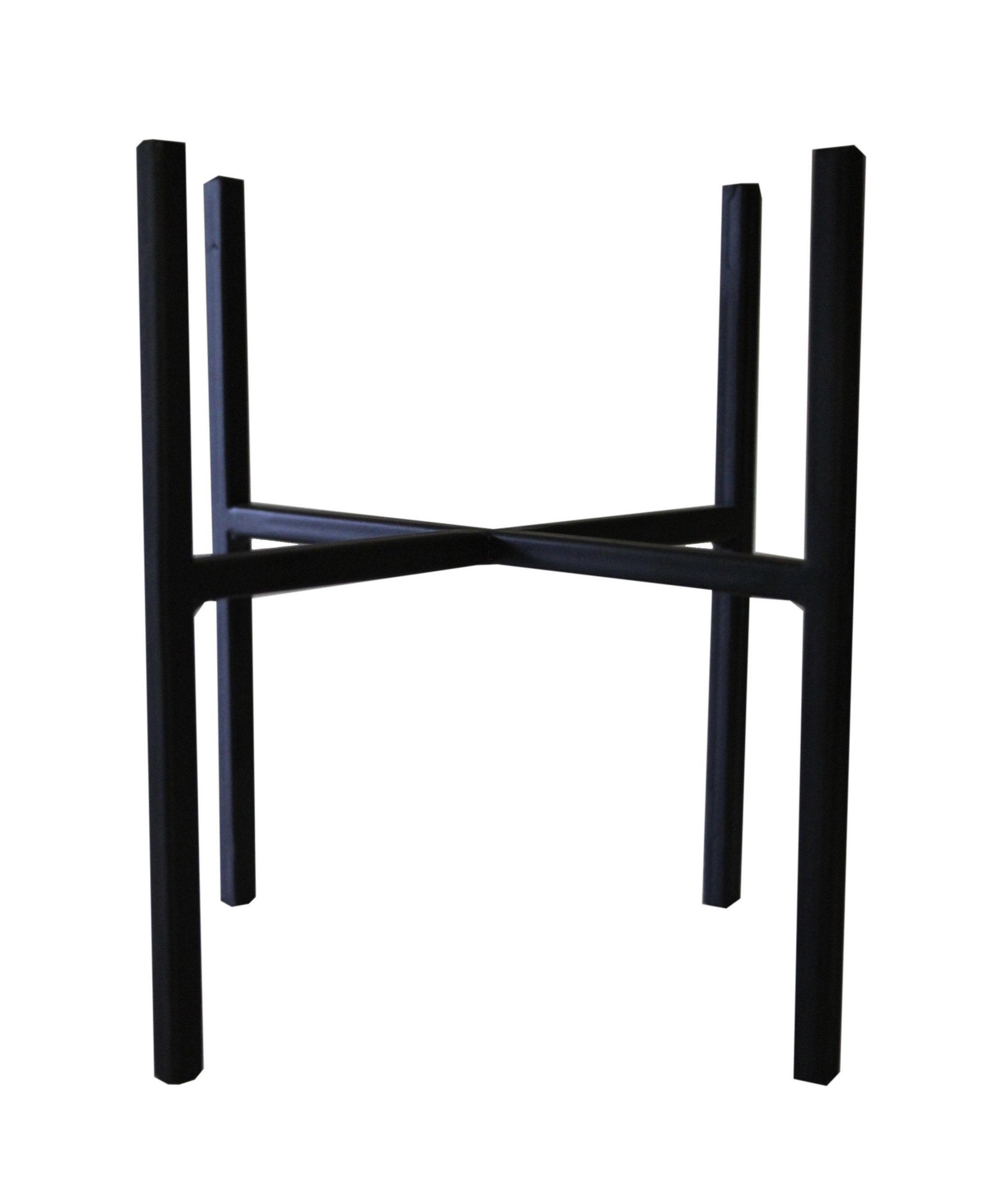 tegawo Blumenständer Owen, 4-beinig, Metall, schwarz