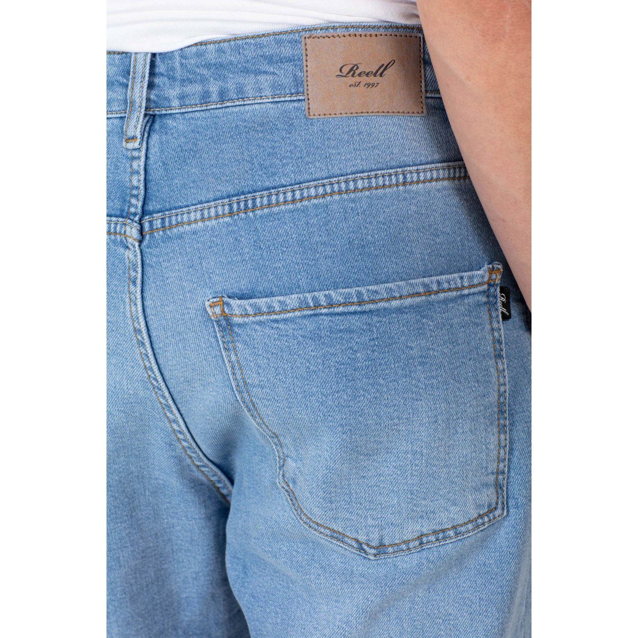 REELL Regular-fit-Jeans Rave Rave 1301 blue light stone
