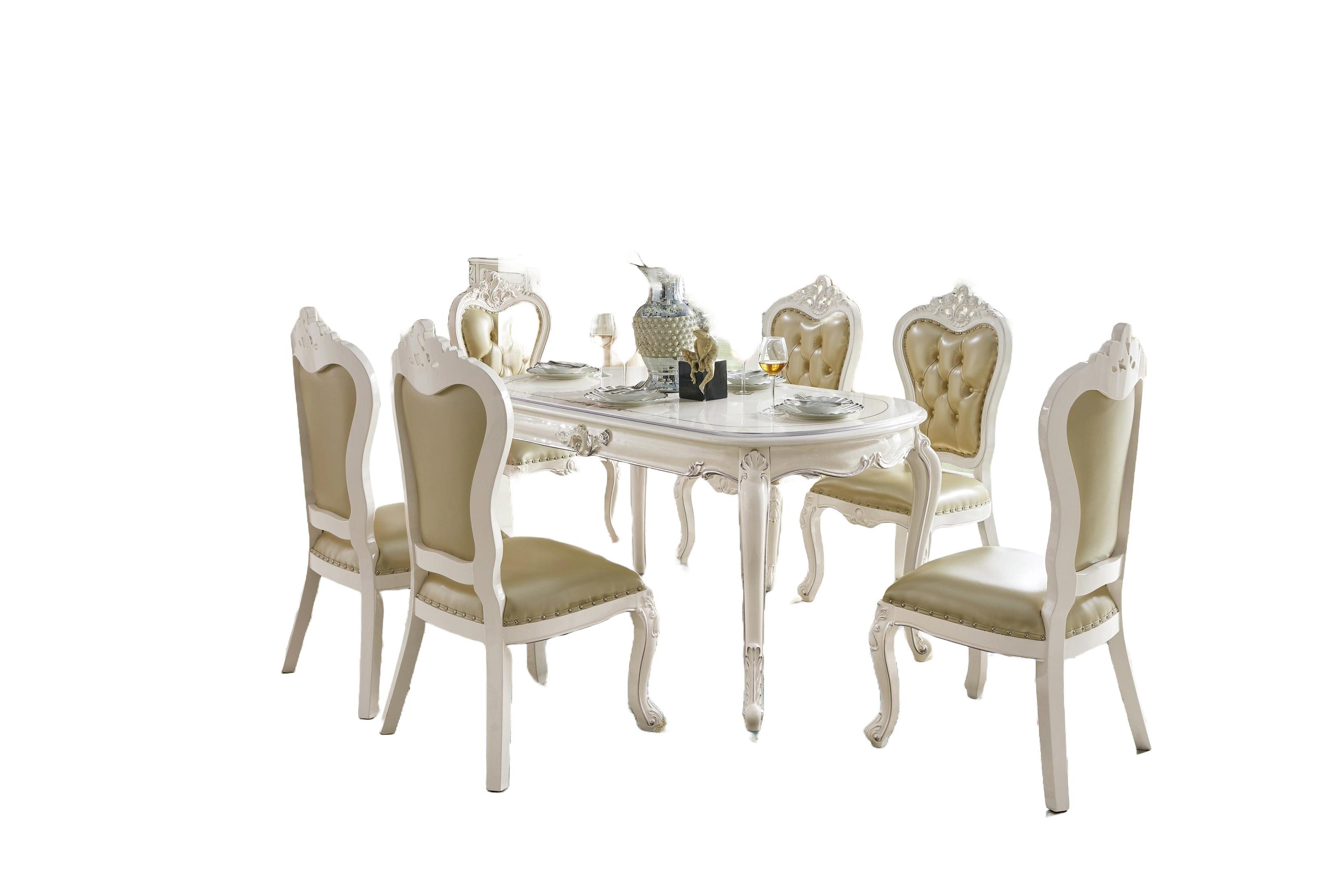 Xlmoebel Essgruppe Elegantes Barock-Esszimmermöbel-Set mit Lehnstuhl und Tisch, Hergestellt in Europa