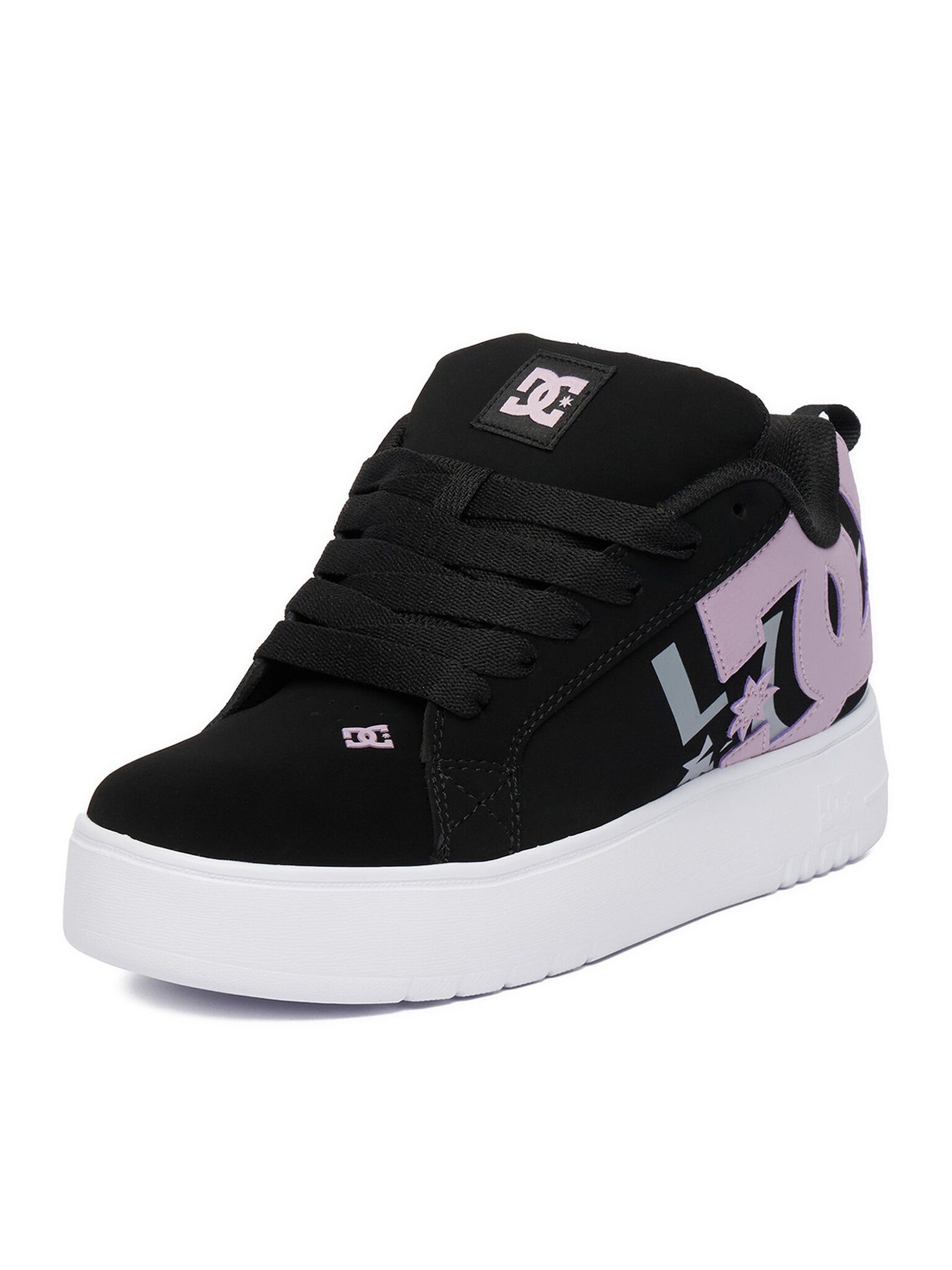 DC Shoes Dc Shoes Damen-Sneakers Schwarz DC SHOES-EO-COURT GRAFFIK PLATFORM DC0 Sneaker