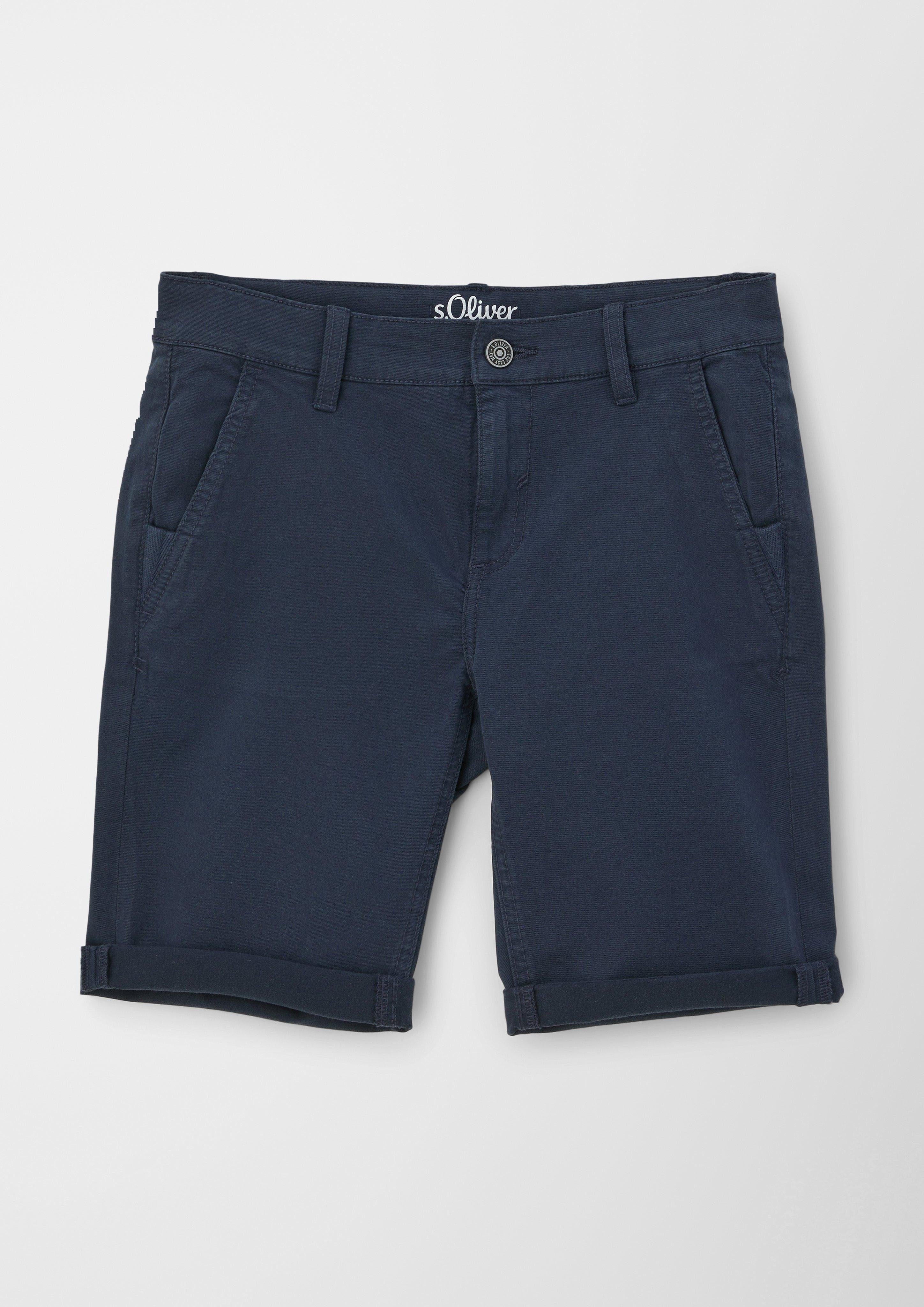 s.Oliver Hose & Shorts Regular: Bermuda aus Baumwollmix Garment Dye