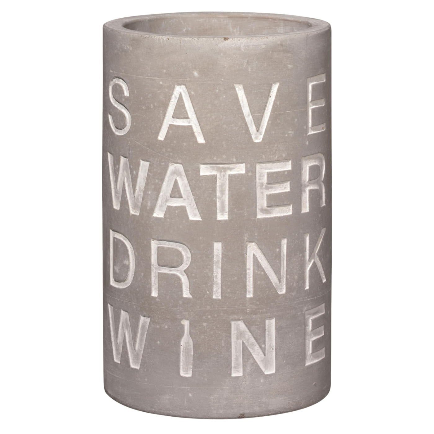 Weinkühler Räder Water Flaschenkühler Design Getränkekühler Drink "Save