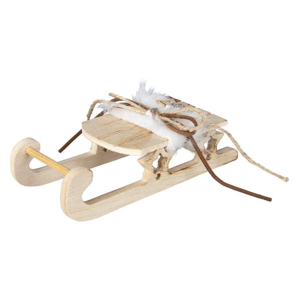 MICA Weihnachtsfigur Deko-Schlitten - aus Holz günstig online kaufen