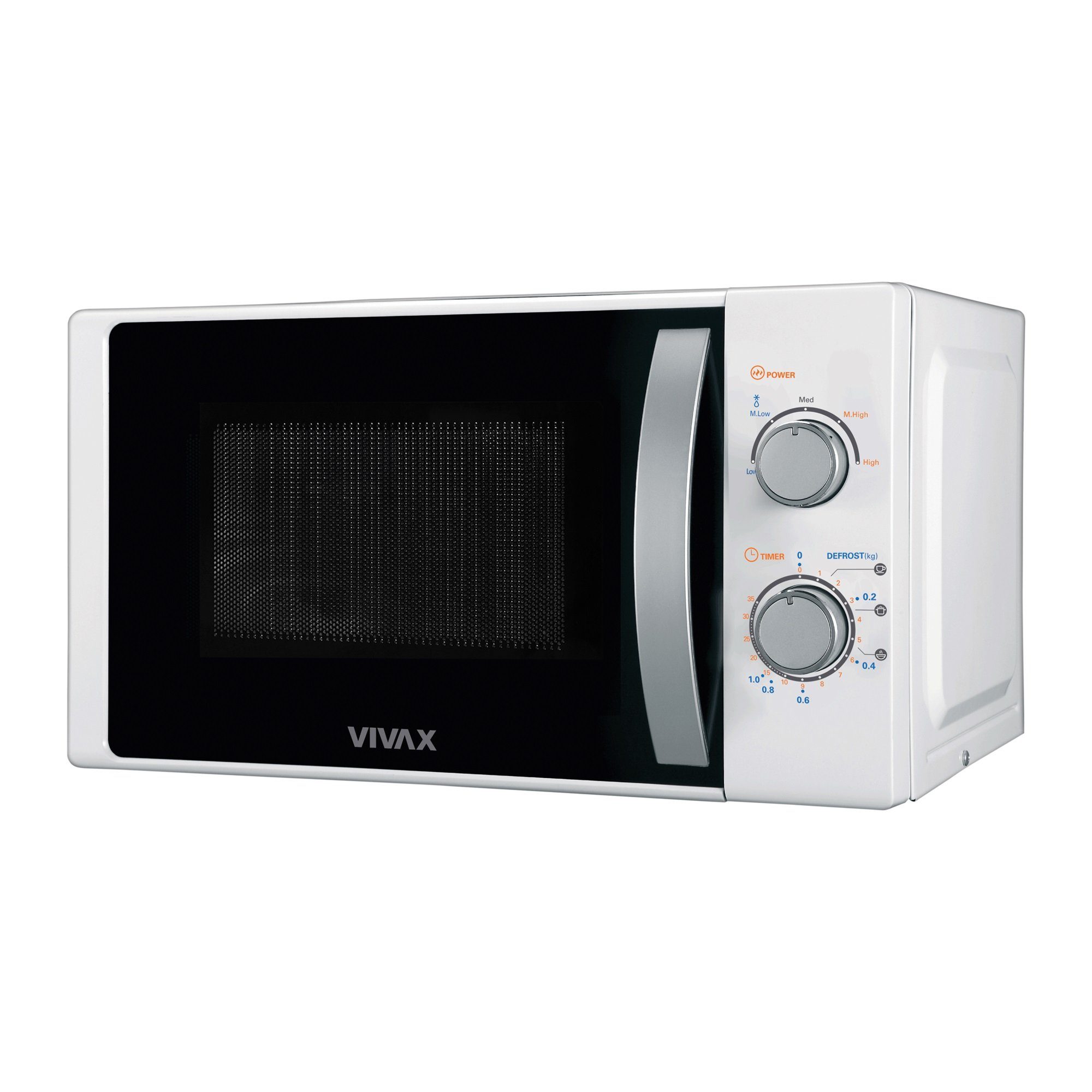 Vivax Mikrowelle 700 Watt 20l in weiß, MWO-2078, Mikrowelle, 20 l