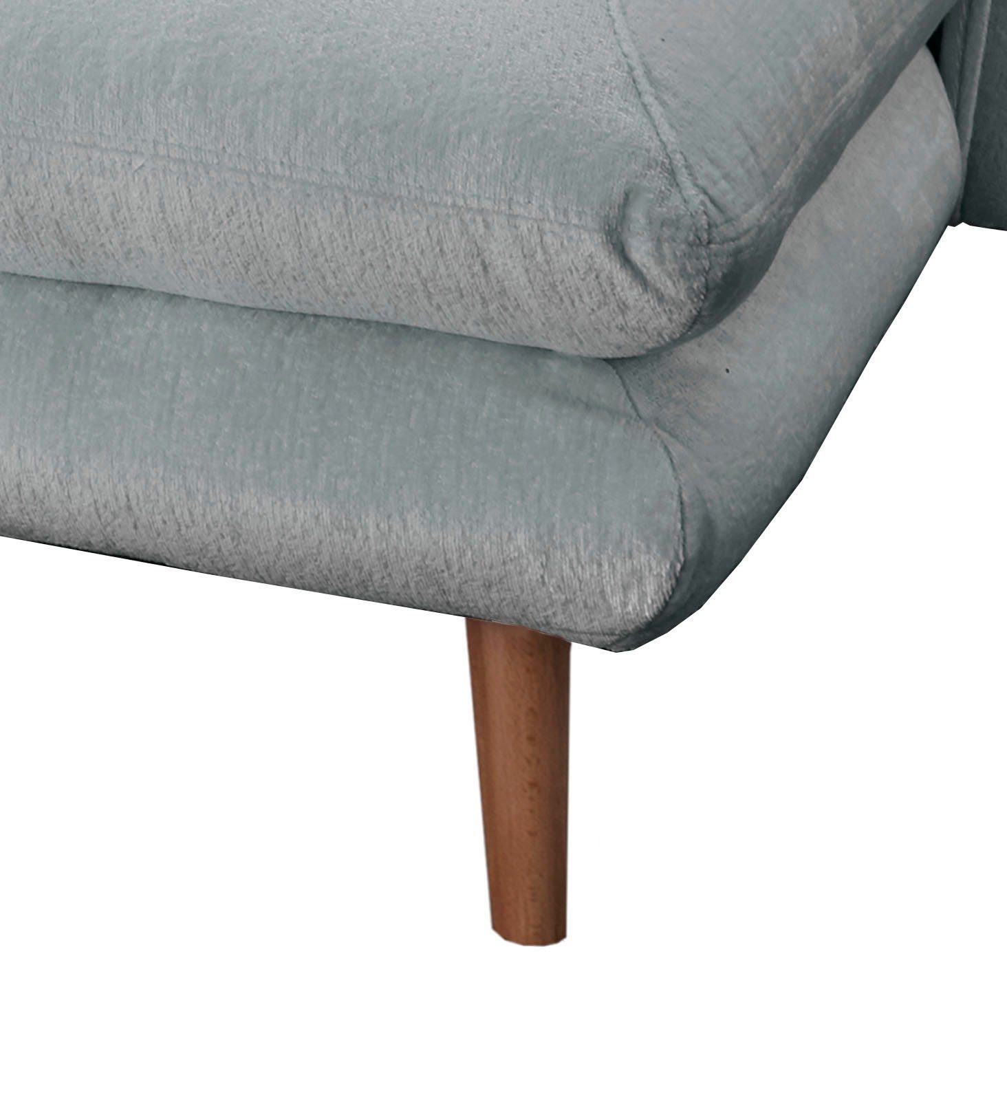 Home affaire Ecksofa Lazio modern und bequem, schmale Armlehnen, tolle Detailverarbeitung, zwei verschiedene Fußfarben wählbar