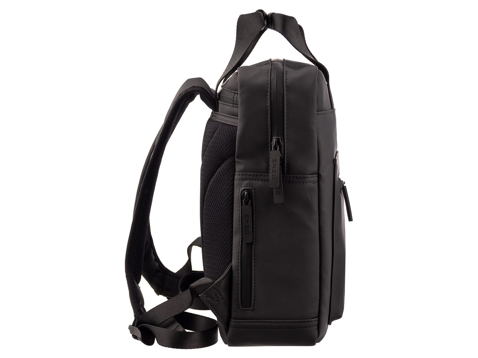 H2ND Cityrucksack CL.12679 Backback Canvas Style HAMBURG L (Stück, 1-tlg., 1), Tabletfach bis 11