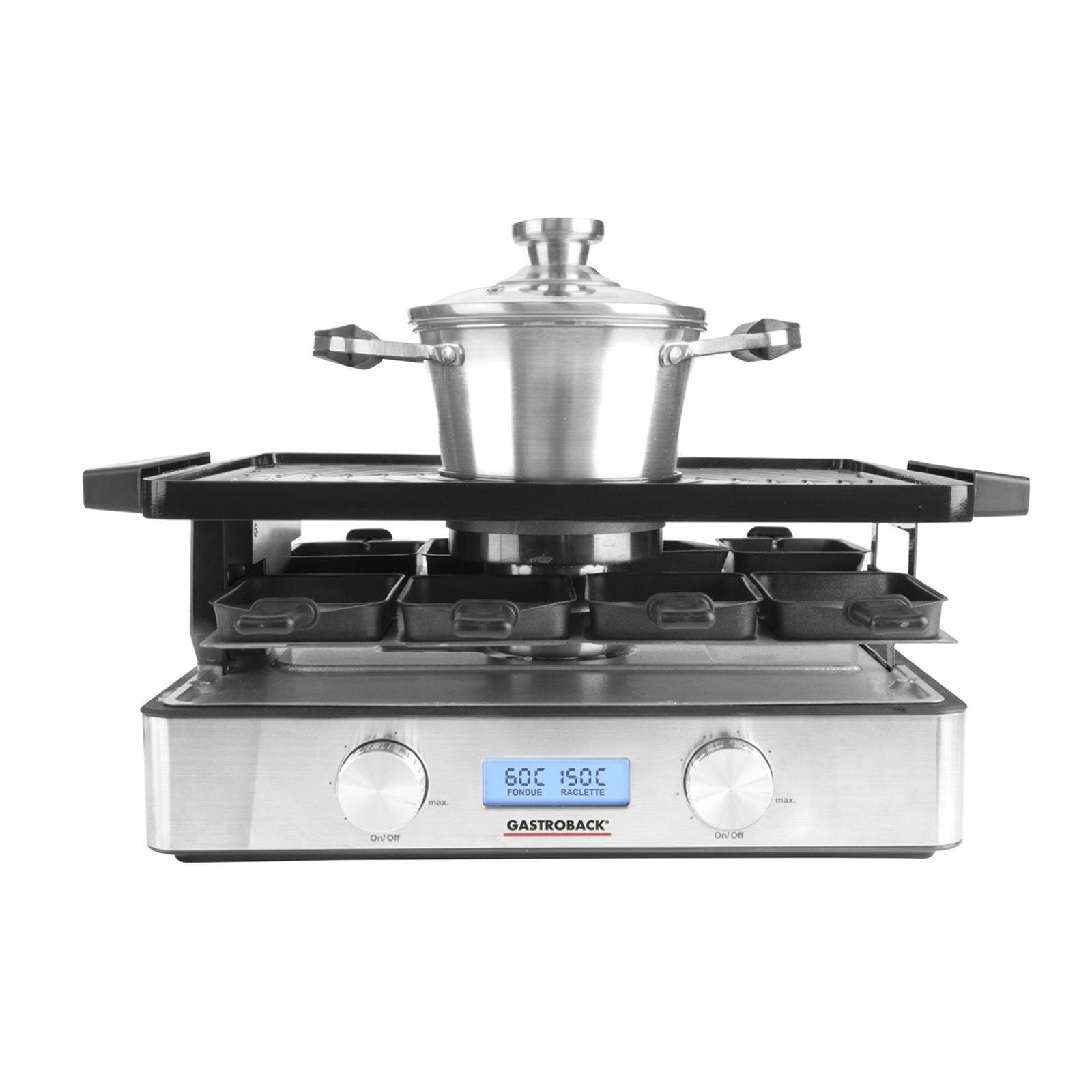 Gastroback Raclette Design Raclette Fondue Advanced Plus