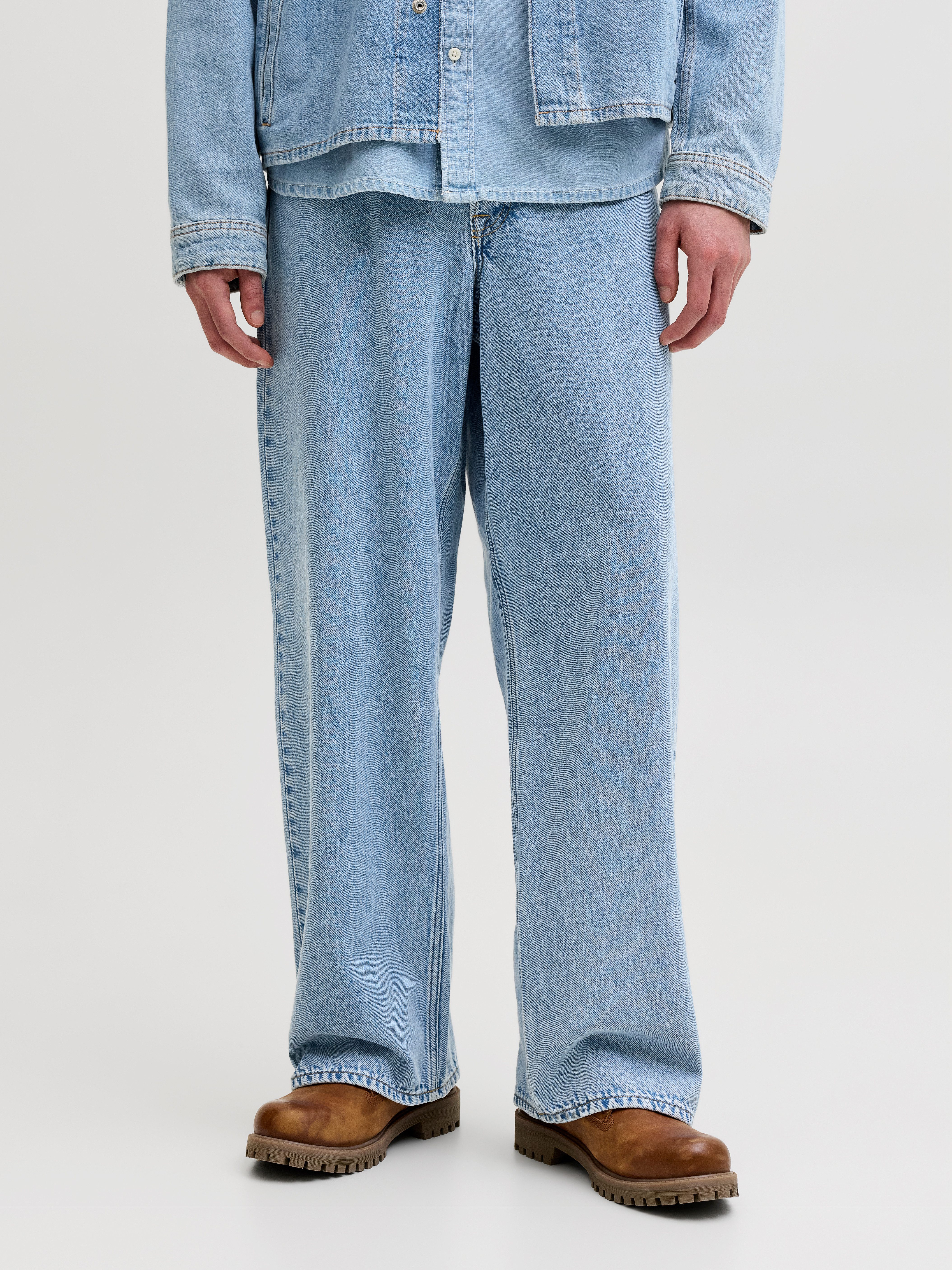 Jack & Jones Weite Jeans JJIDAVE JJJAX AKM 165 LN Baumwolle