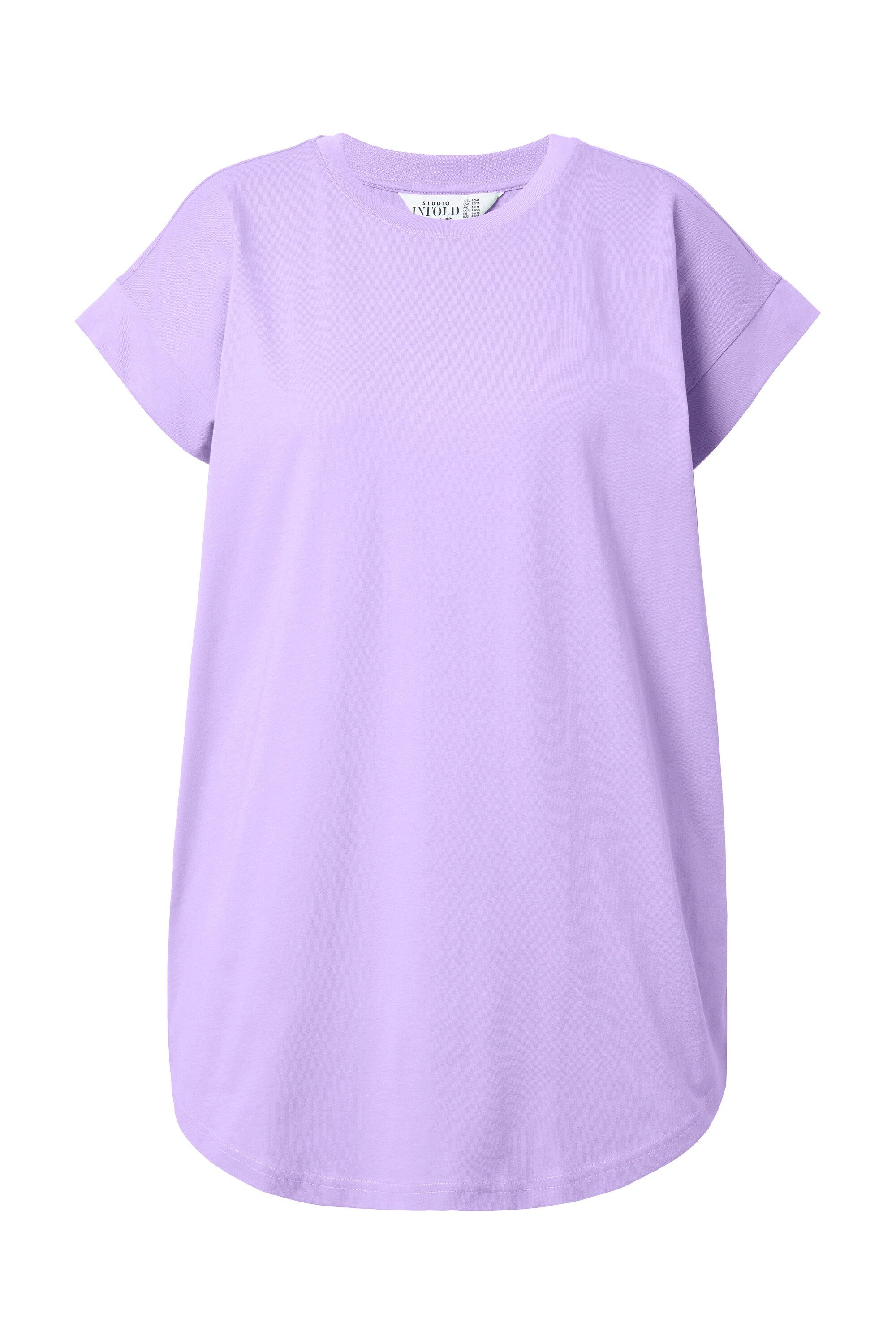 Studio Untold T-Shirt T-Shirt oversized gerundeter Saum Halbarm günstig online kaufen