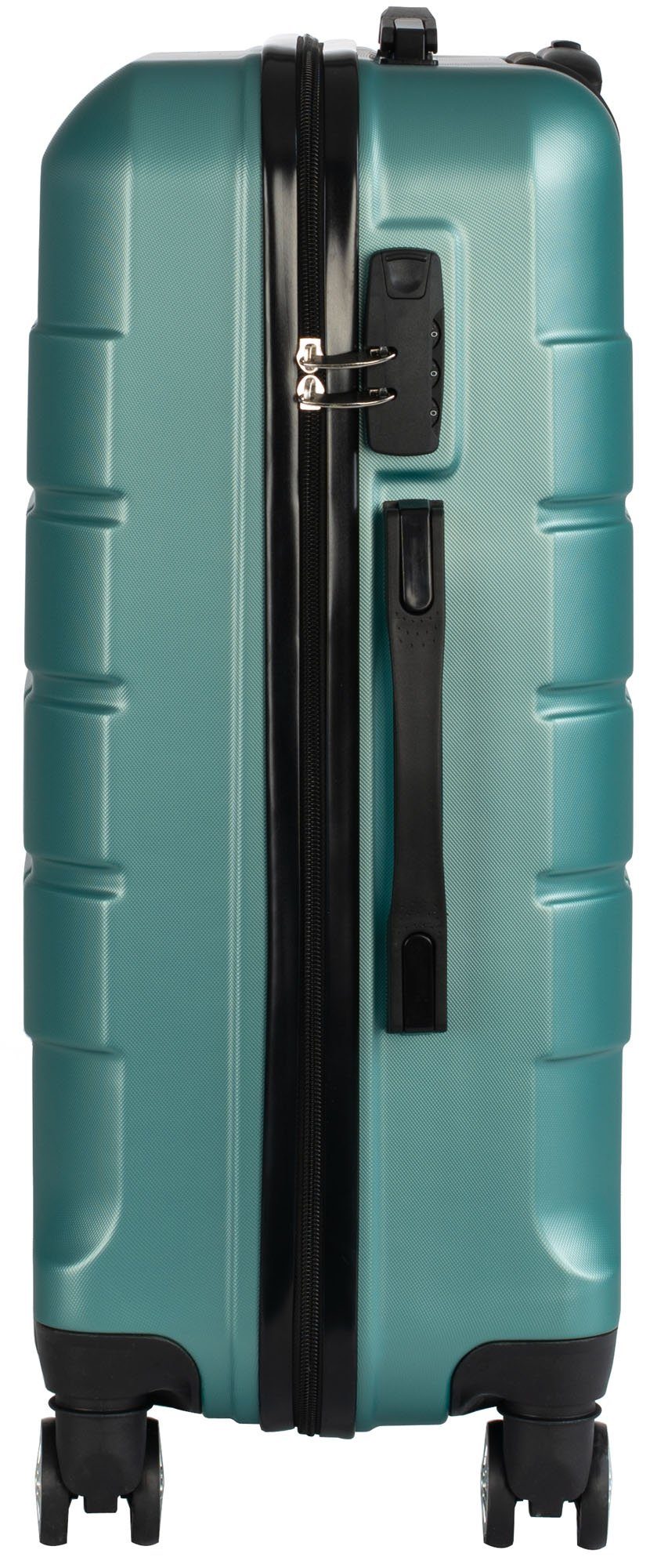 Cahoon Hartschalen-Trolley Koffer Hartschalenkoffer Trolley Reisekoffer 68 Liter = mittlere Größe, 4 Rollen