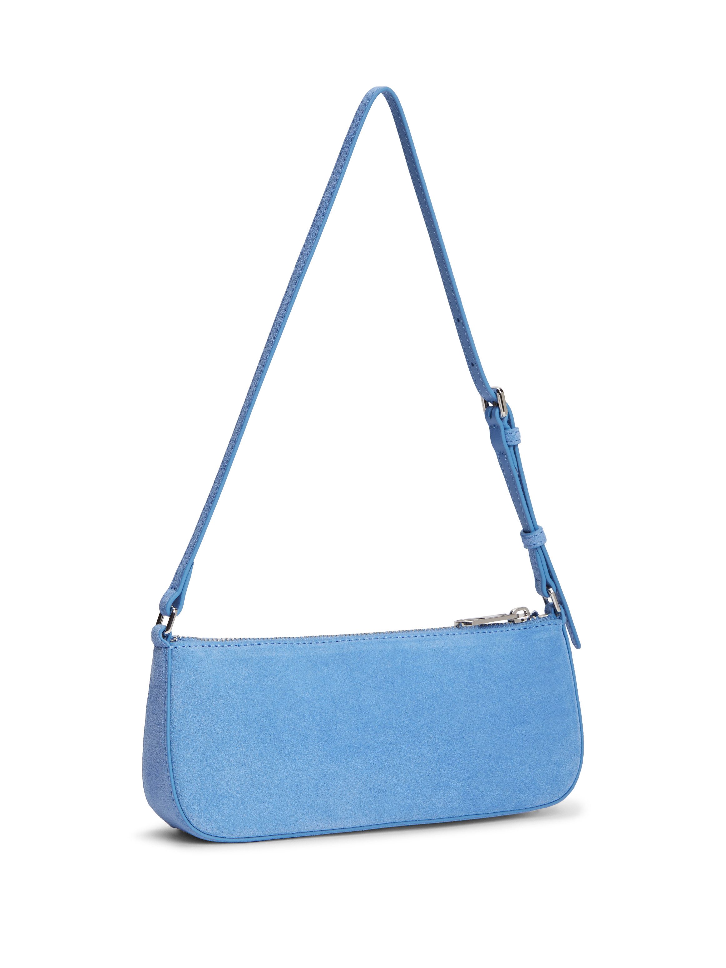 Tommy Jeans Schultertasche TJW MUST SUEDE SHOULDER BAG, Damen Umhängetasche, Handtasche, Mini Bag mit TH-Logo