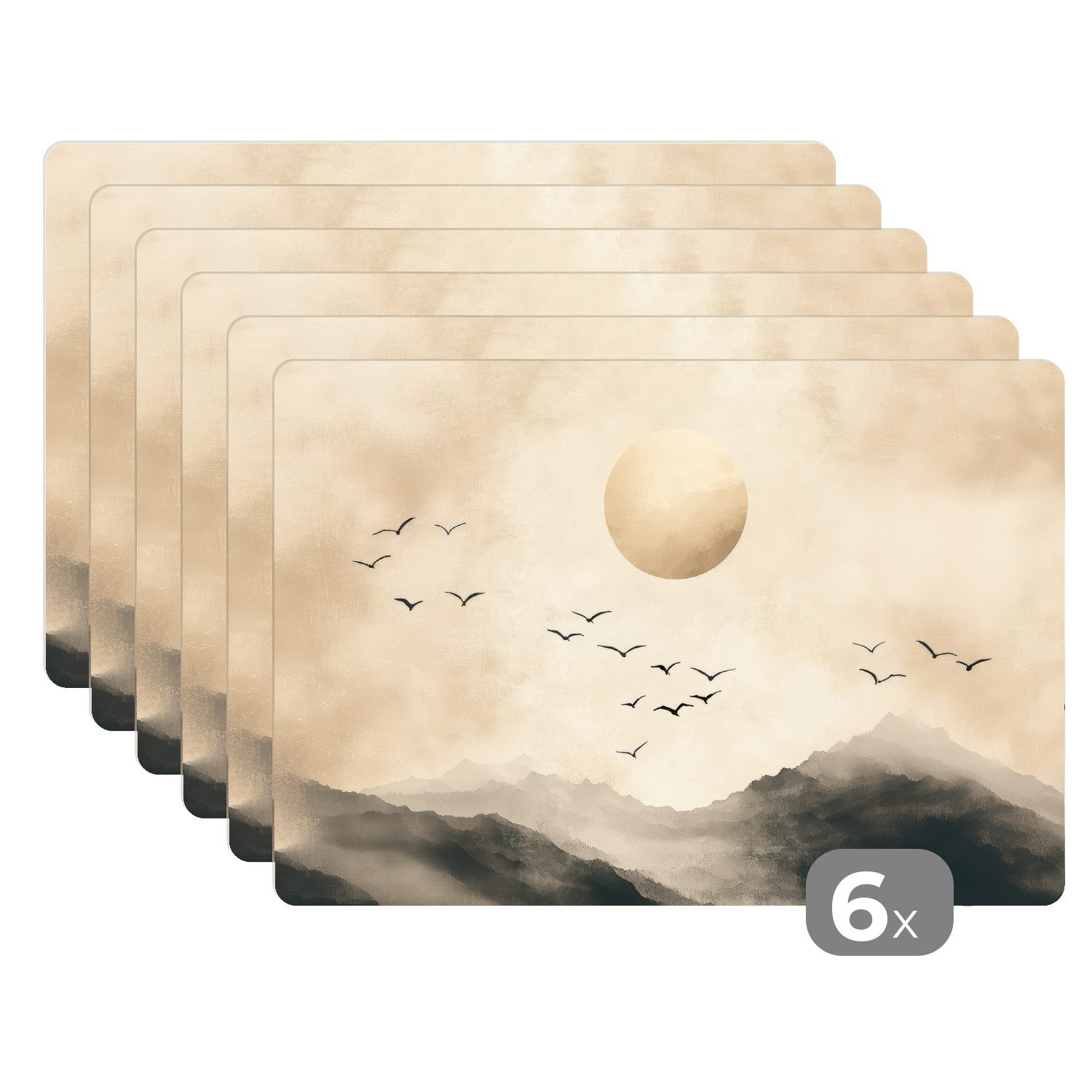 MuchoWow Platzset Landschaft - Japandi - günstig online kaufen