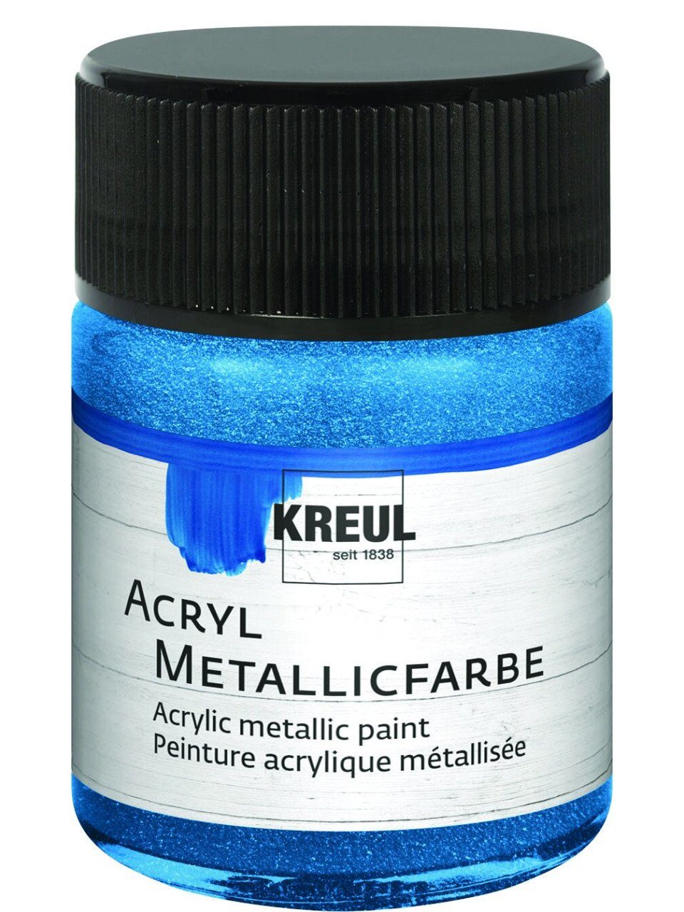 Kreul Metallglanzfarbe Kreul Acryl Metallicfarbe blau 50 ml
