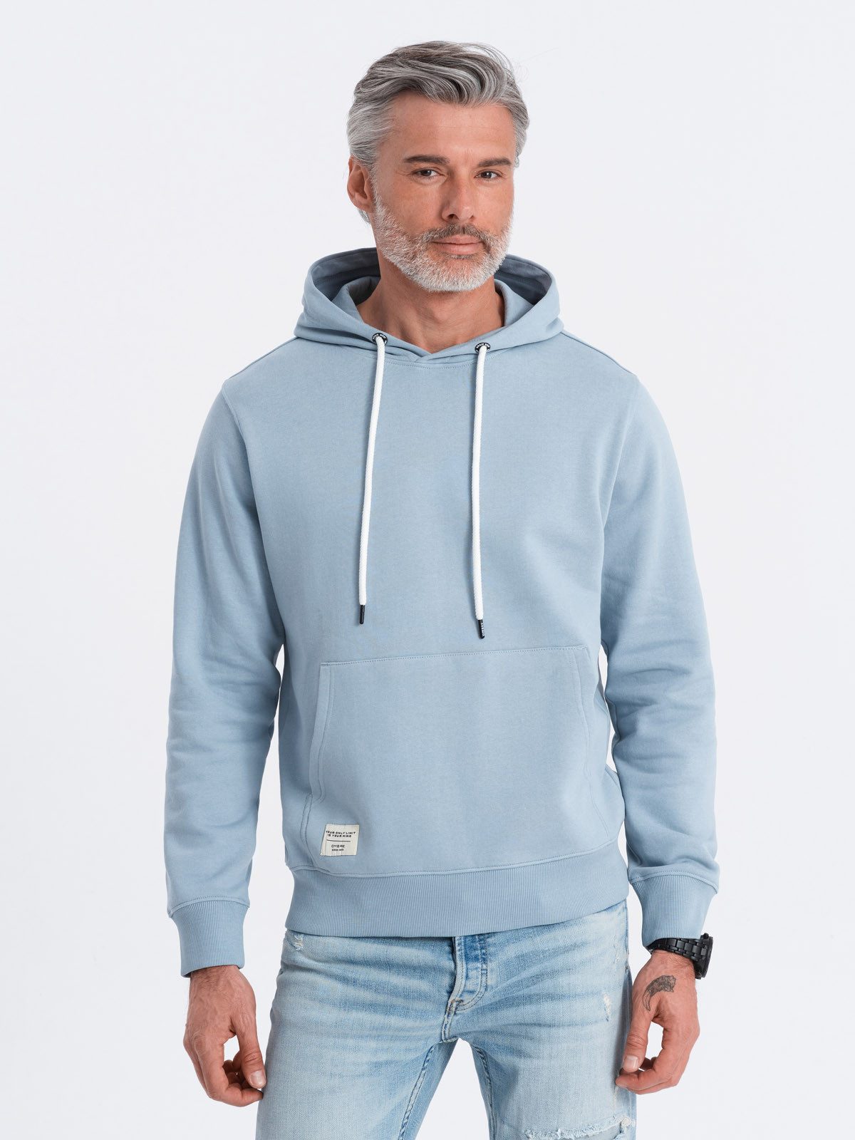 Kapuzenpullover Herren Känguru-Sweatshirt mit Kapuze