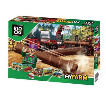 Blocki Konstruktions-Spielset BLOCKI MyFarm Greiffahrzeug Bauernhof Bausatz Spielzeug 241 Teile