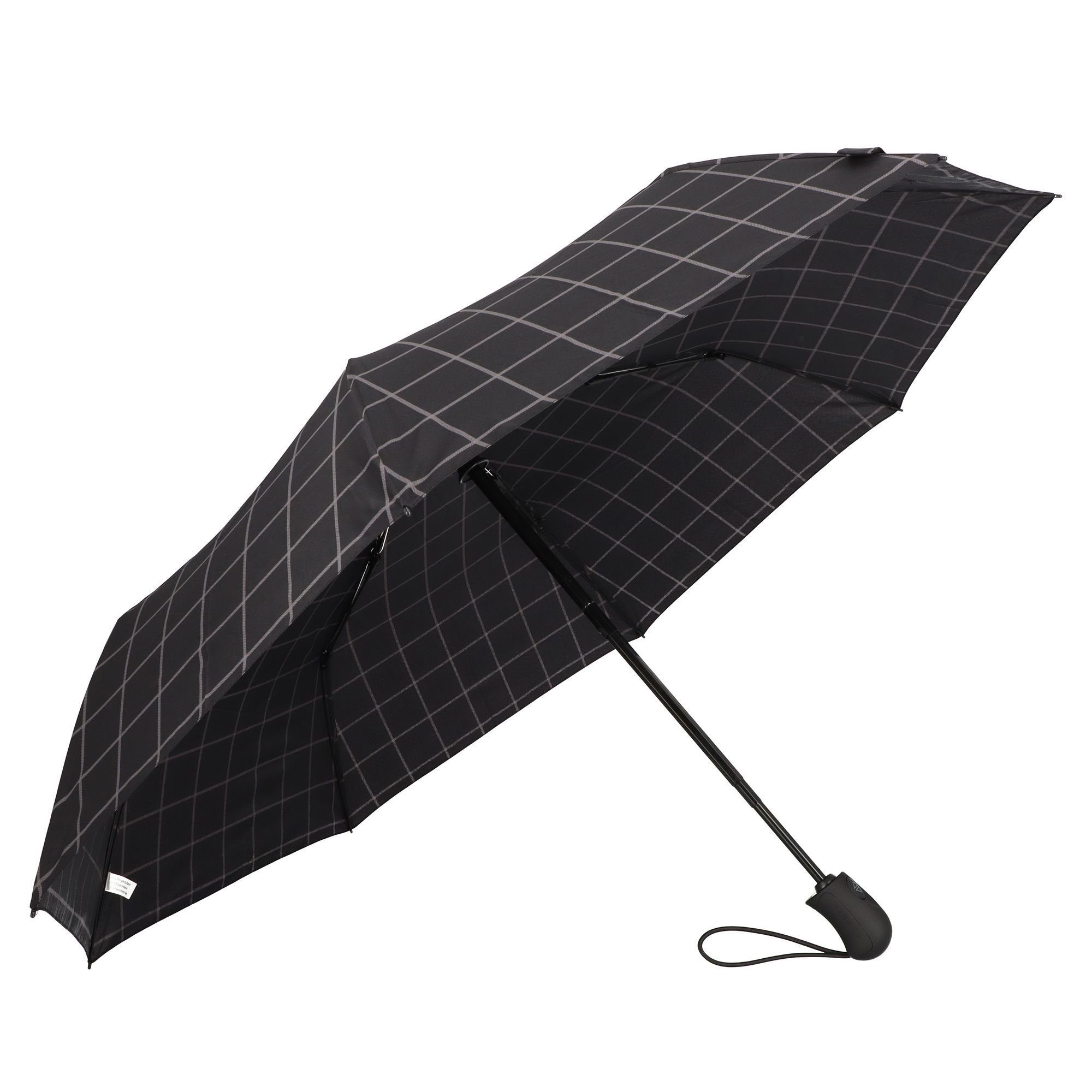 Taschenregenschirm check Gents Esprit black Easymatic