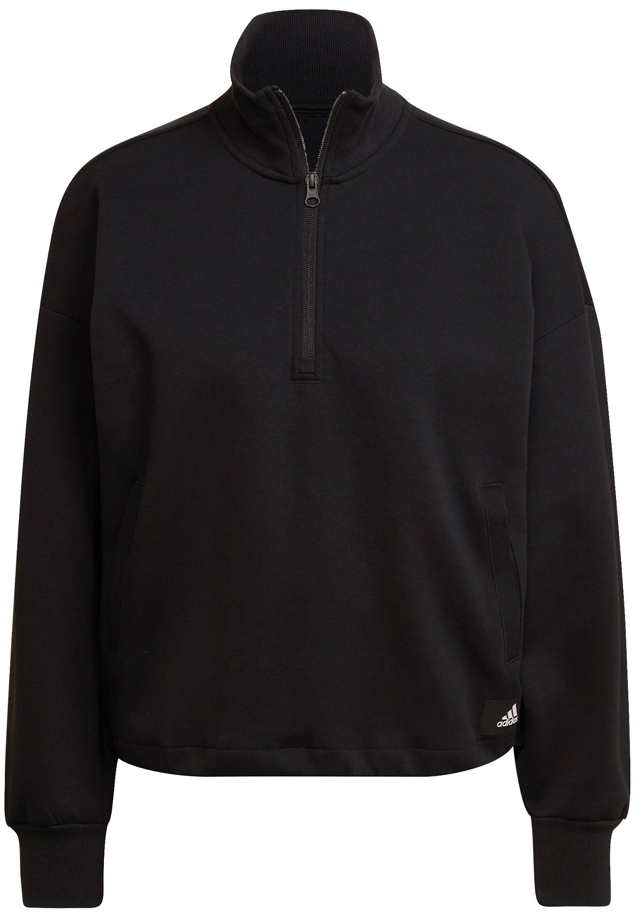 adidas Sportswear Sweatshirt W FI 3B QZ BLACK schwarz | Sweatshirts