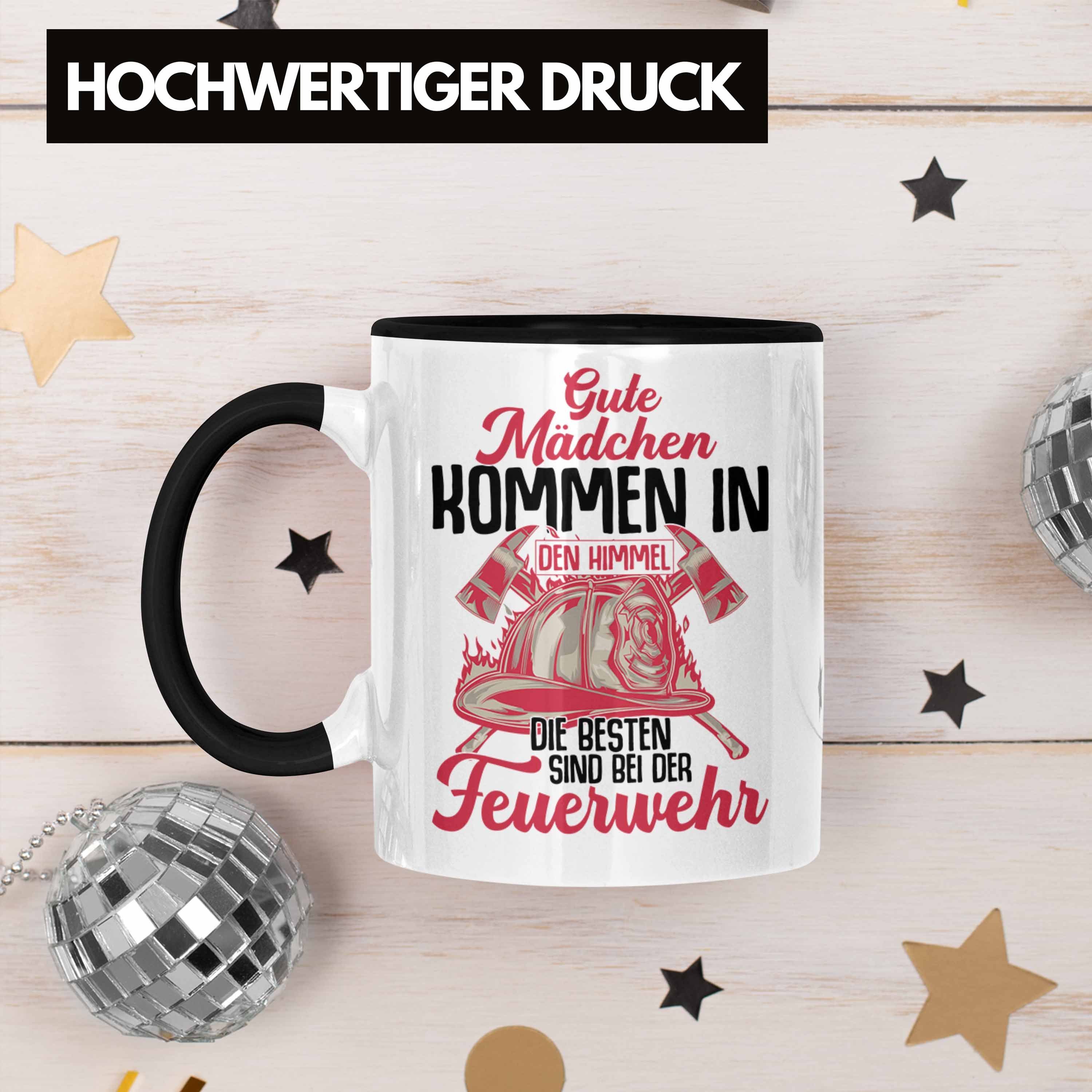 Trendation Tasse Trendation - Feuerwehr Frau Tasse Geschenk Frauen Feuerwehrfrauen Spru