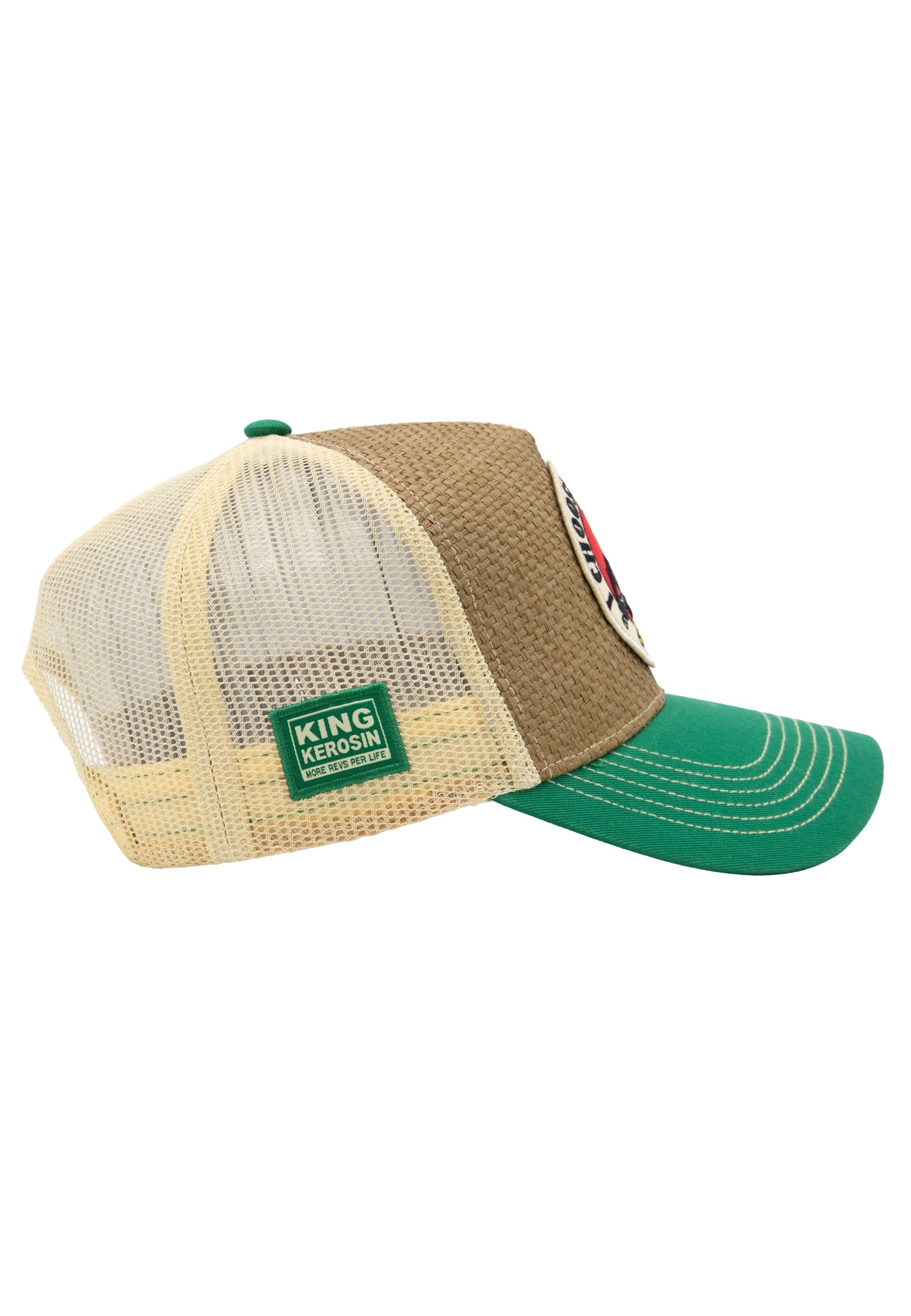 KingKerosin Trucker Cap I Choose Violence (1-St) in Stroh-Optik