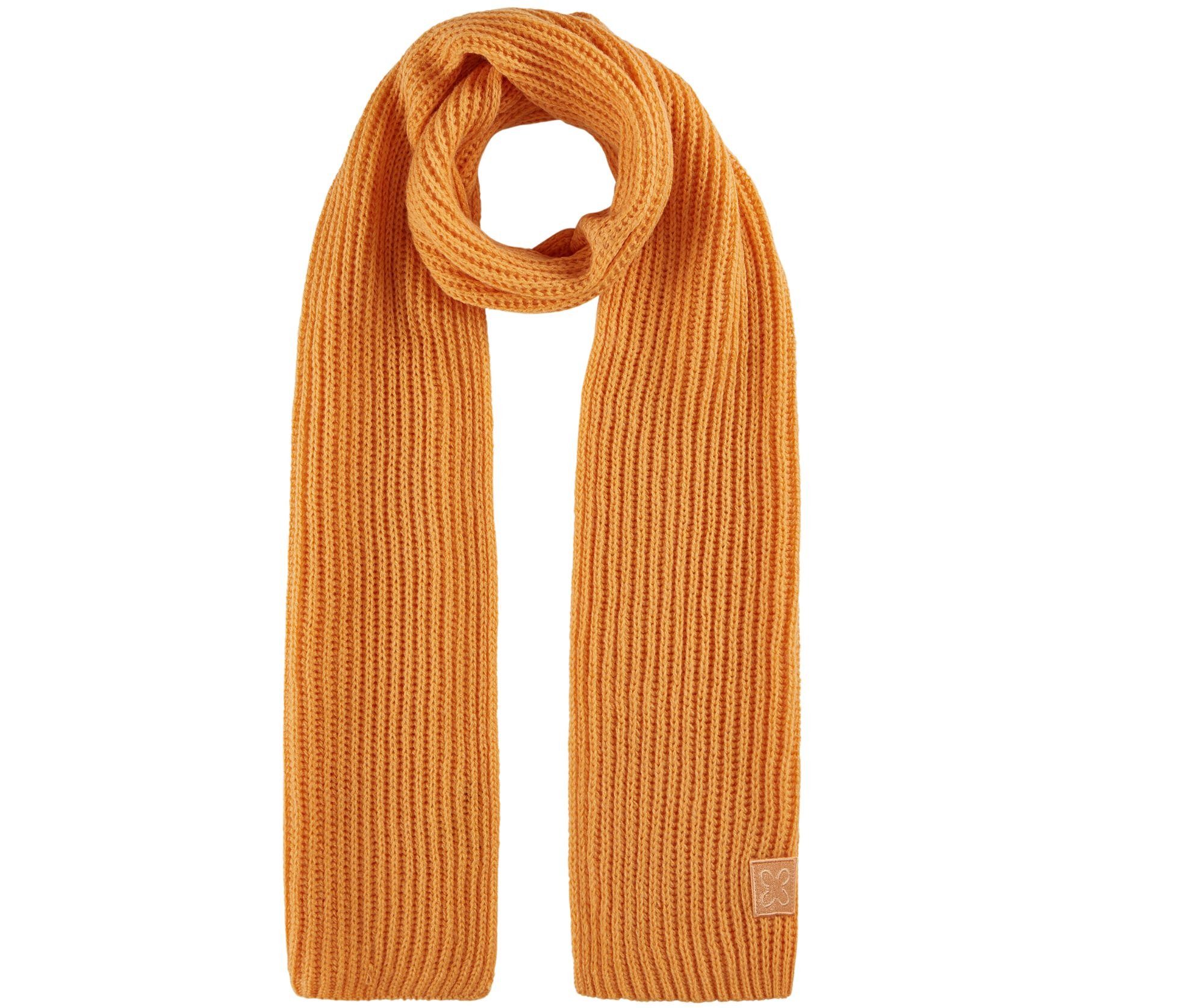 Strickschal Codello Schal Solid Structured Farbe orange