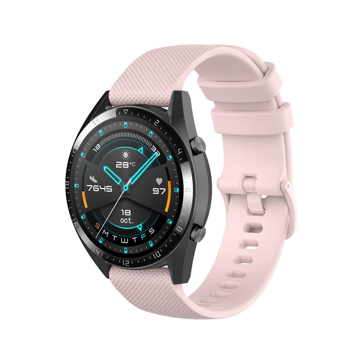 Rosa-1 Mutoy S0S3Z023JVCP2) Armband Smartwatch(Artikel-Nr. Smartwatch-Armband Kompatibel Smartwatch mit 22mm Ersatzarmband(Keine Uhr), Uhrenarmbänder Zubehör für