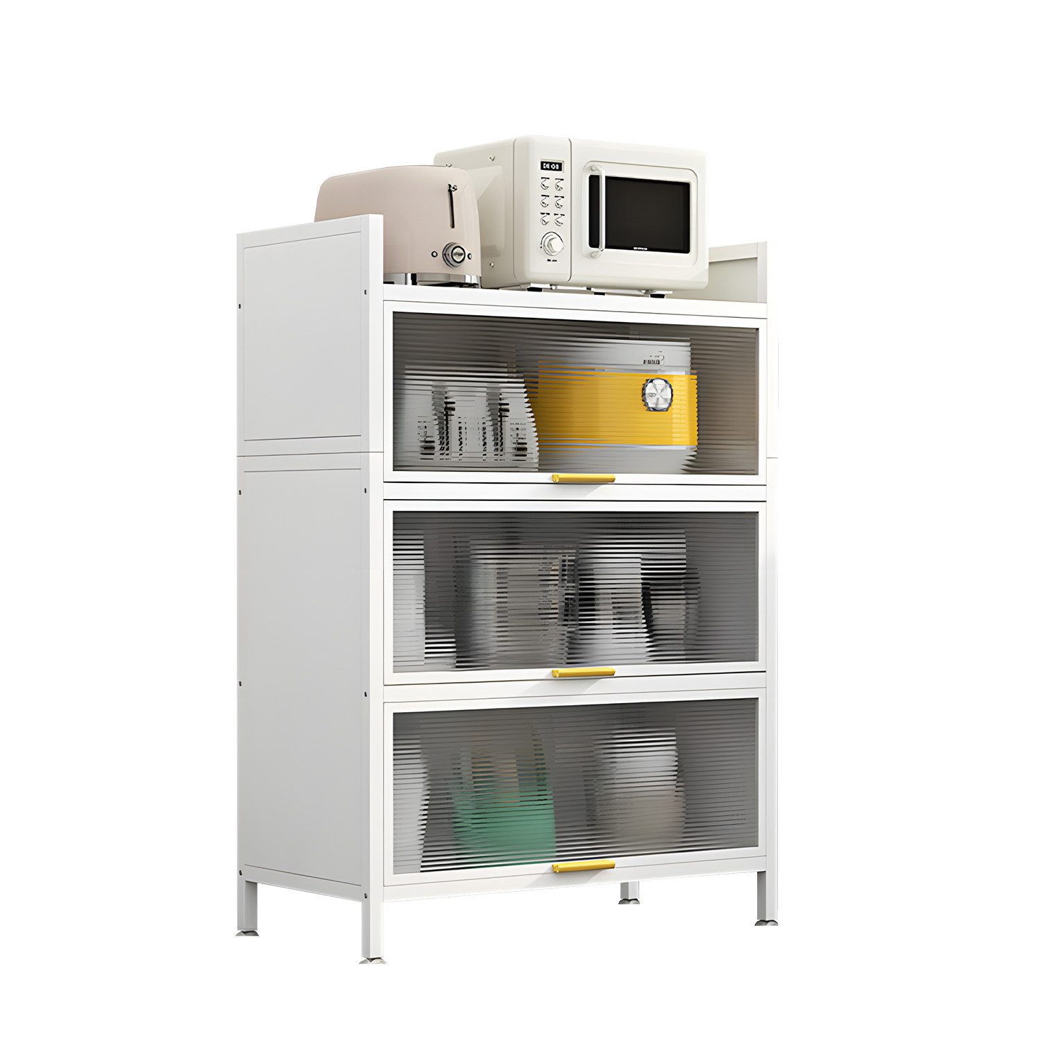 FOXSPORT Mehrzweckschrank Küchenschrank Vorratschrank (mit 4/5 Ablagen, Tra günstig online kaufen