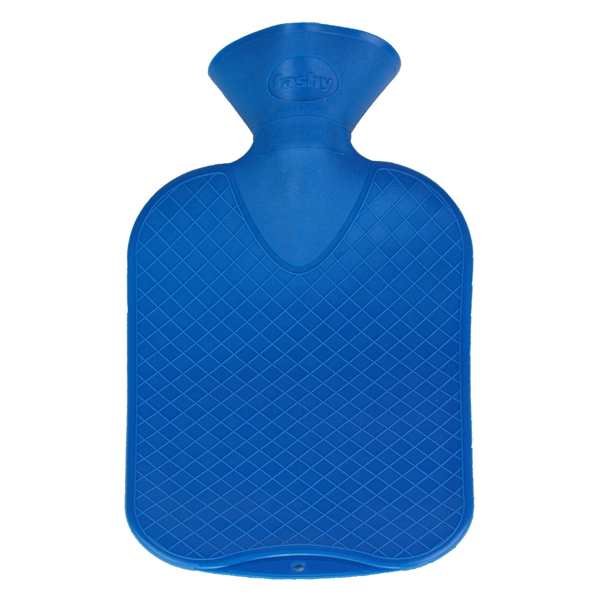 Fashy Wärmflasche Fashy Wärmflasche glatte Ausführung blau 2L