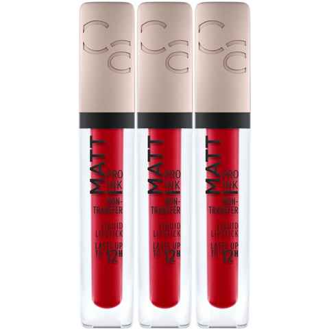 Catrice Lippenstift Matt Pro Ink Non-Transfer Liquid Lipstick, 3-tlg.