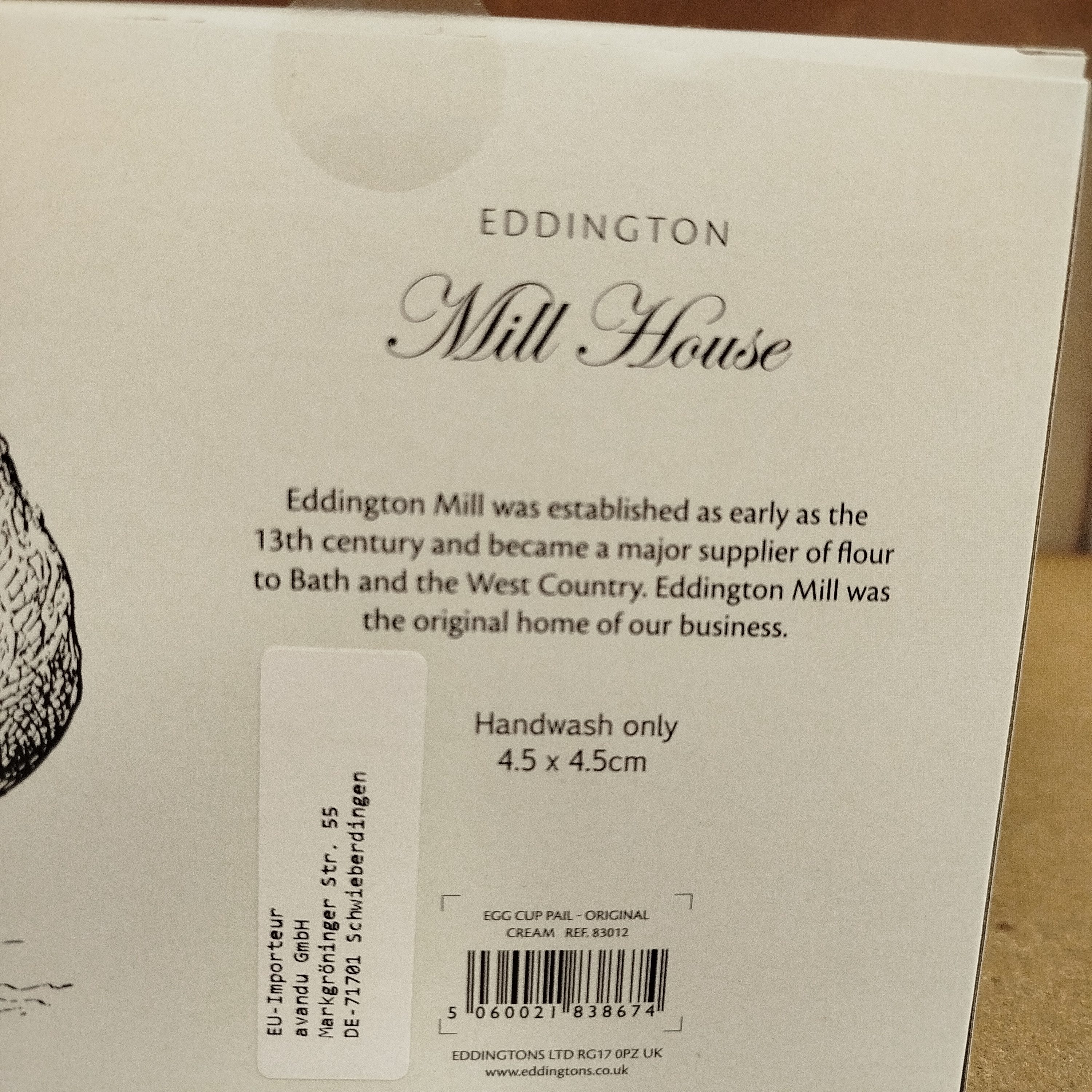 Eddingtons Eierbecher Eimer Eierbecher in creme im 4er Set