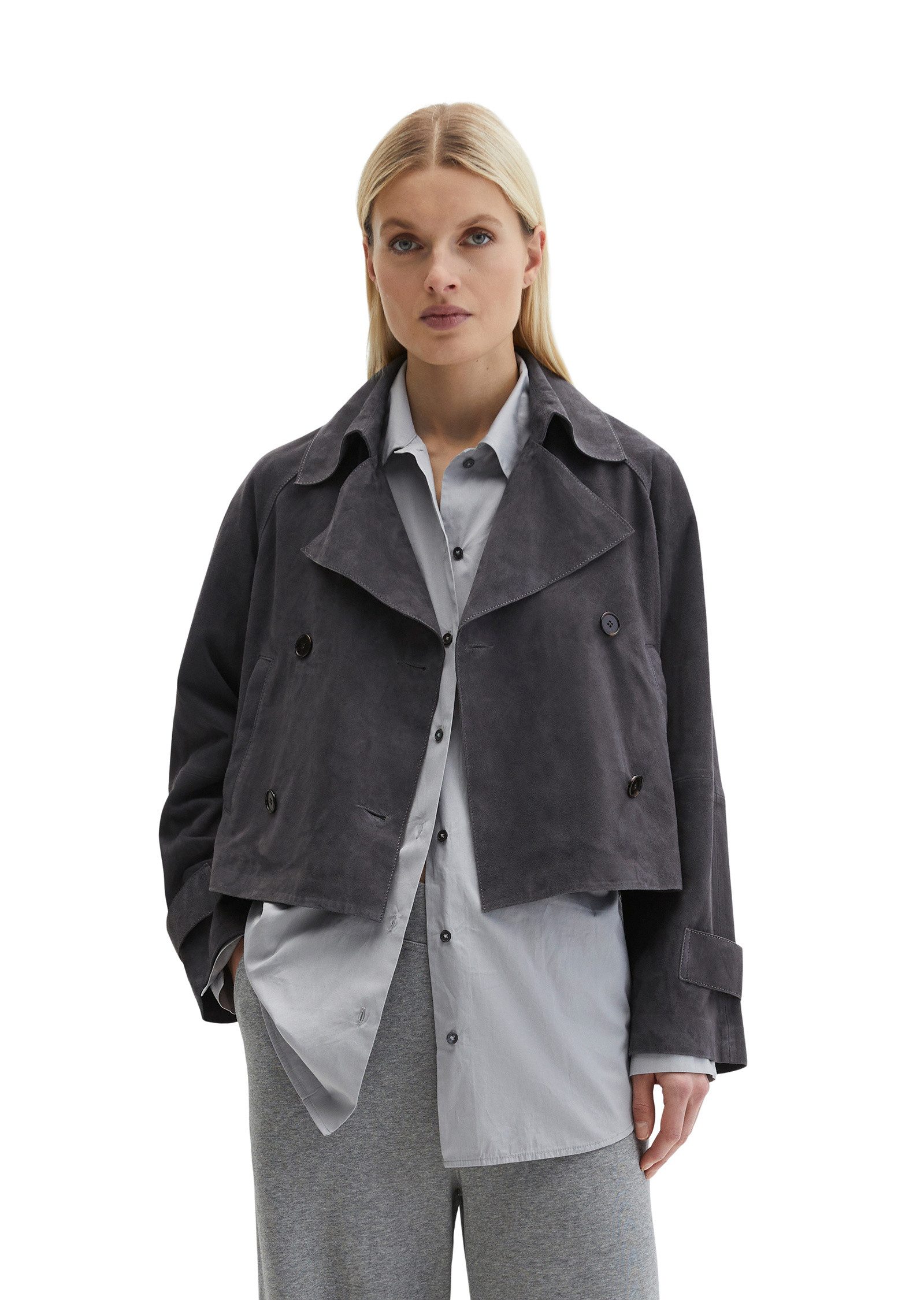 Marc O'Polo Lederjacke aus softem Ziegenleder