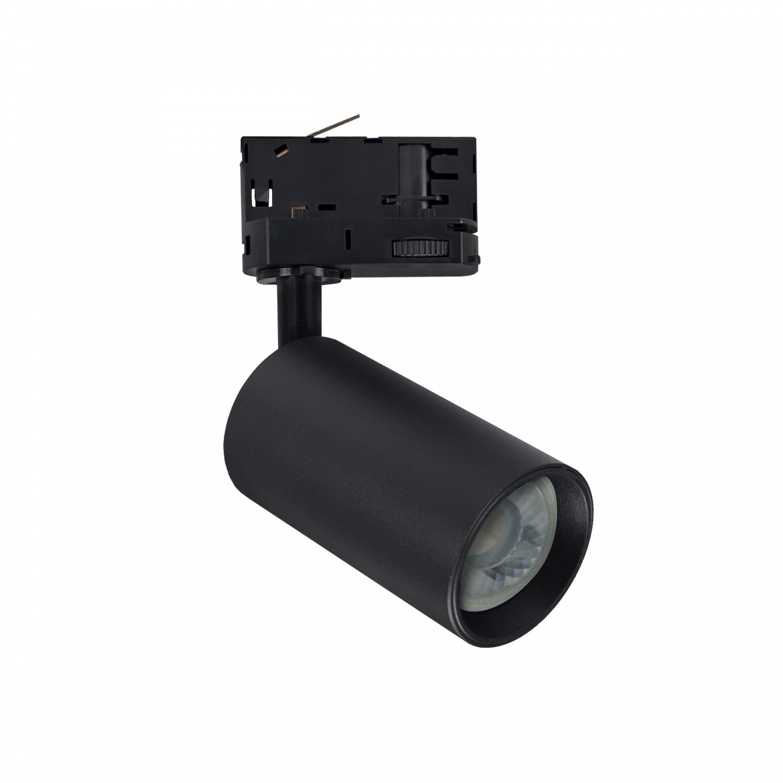 Spectrum Schienensystem-Leuchten LED 3-Phasen Stromschienenstrahler GU10 Spot 230V IP20 max. 8W schwarz, Kein Leuchtmittel enthalten, Max. 8W