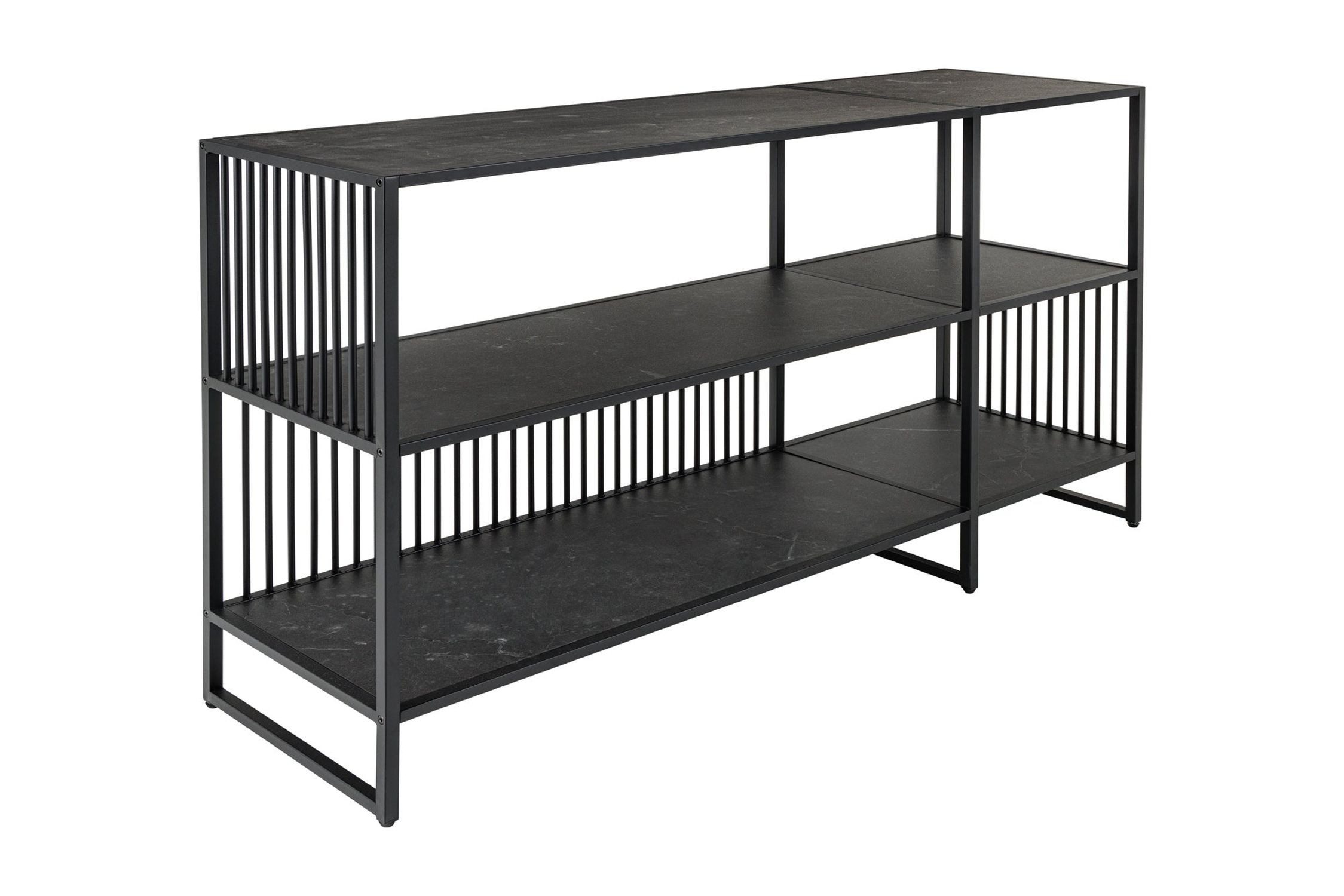Licht-Erlebnisse Kommode SOL, aus Metall MDF in Schwarz 120 x 83 x 35 cm (BxHxT)