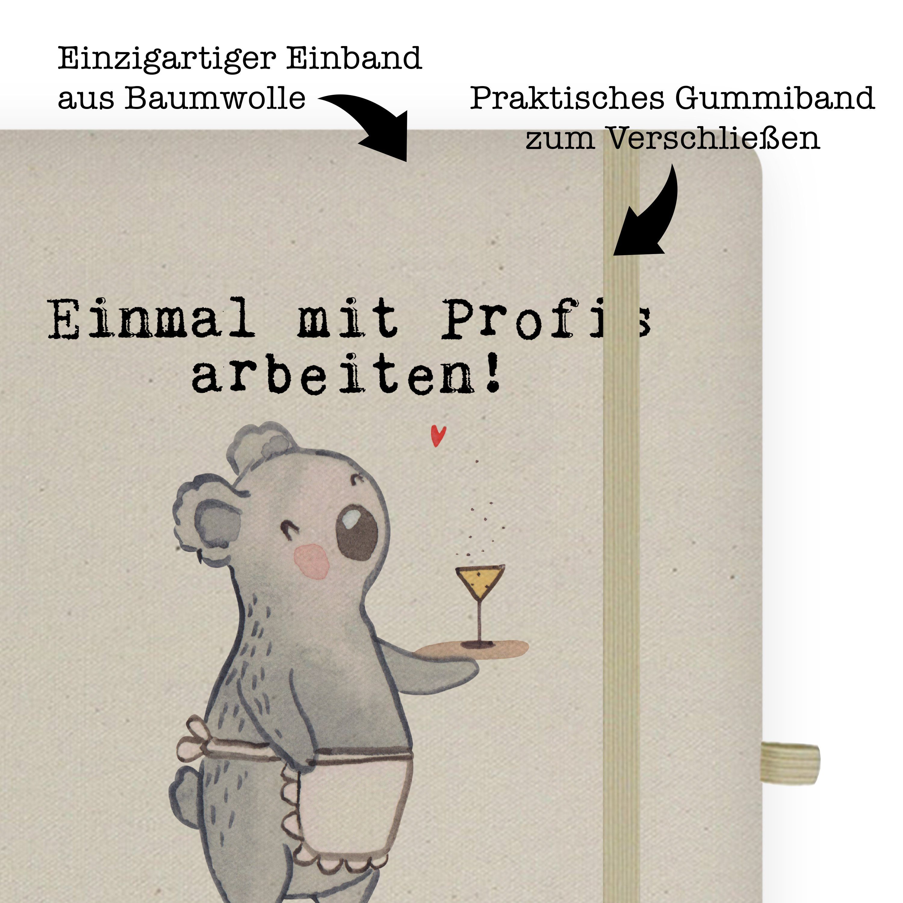 Geschenk, Transparent Notizbuch Panda & Mrs. Kellnerin Panda - Eint & Mr. Mr. Leidenschaft - Ausbildung, aus Mrs.