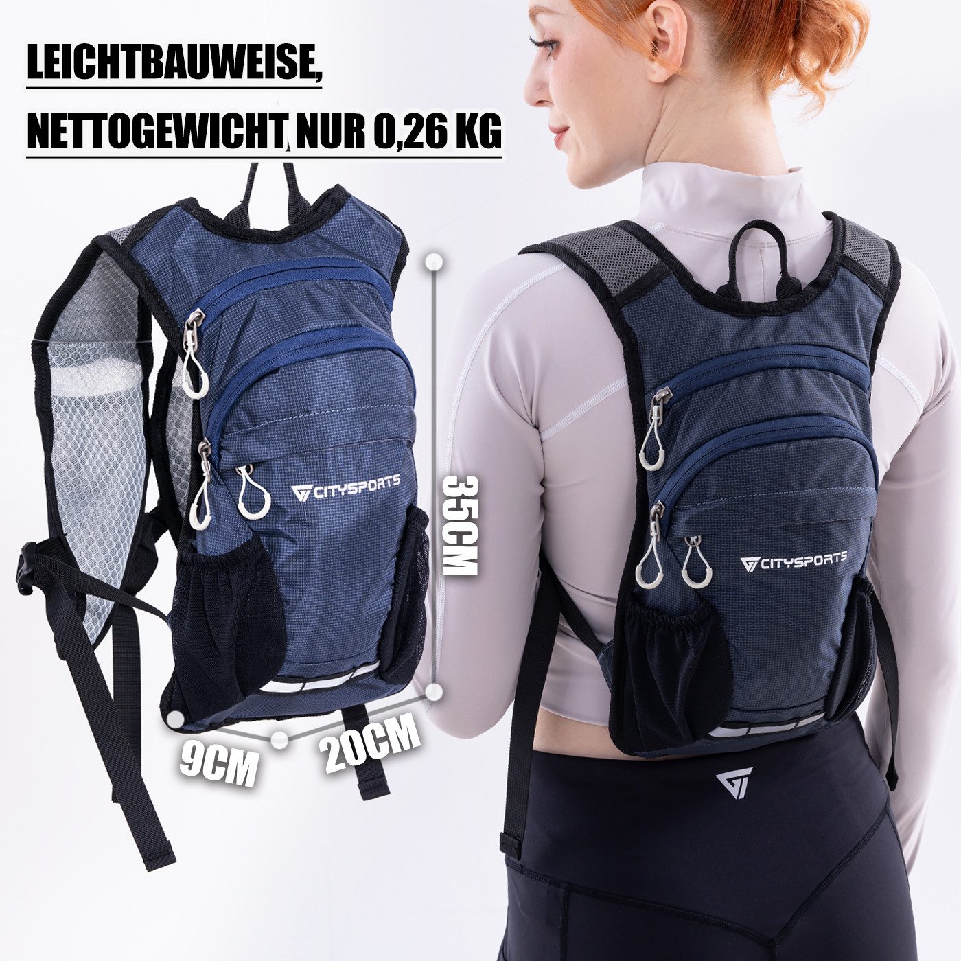 CITYSPORTS Wanderrucksack Rucksack mit Rückenbelüftung Trekkingrucksack Spo günstig online kaufen