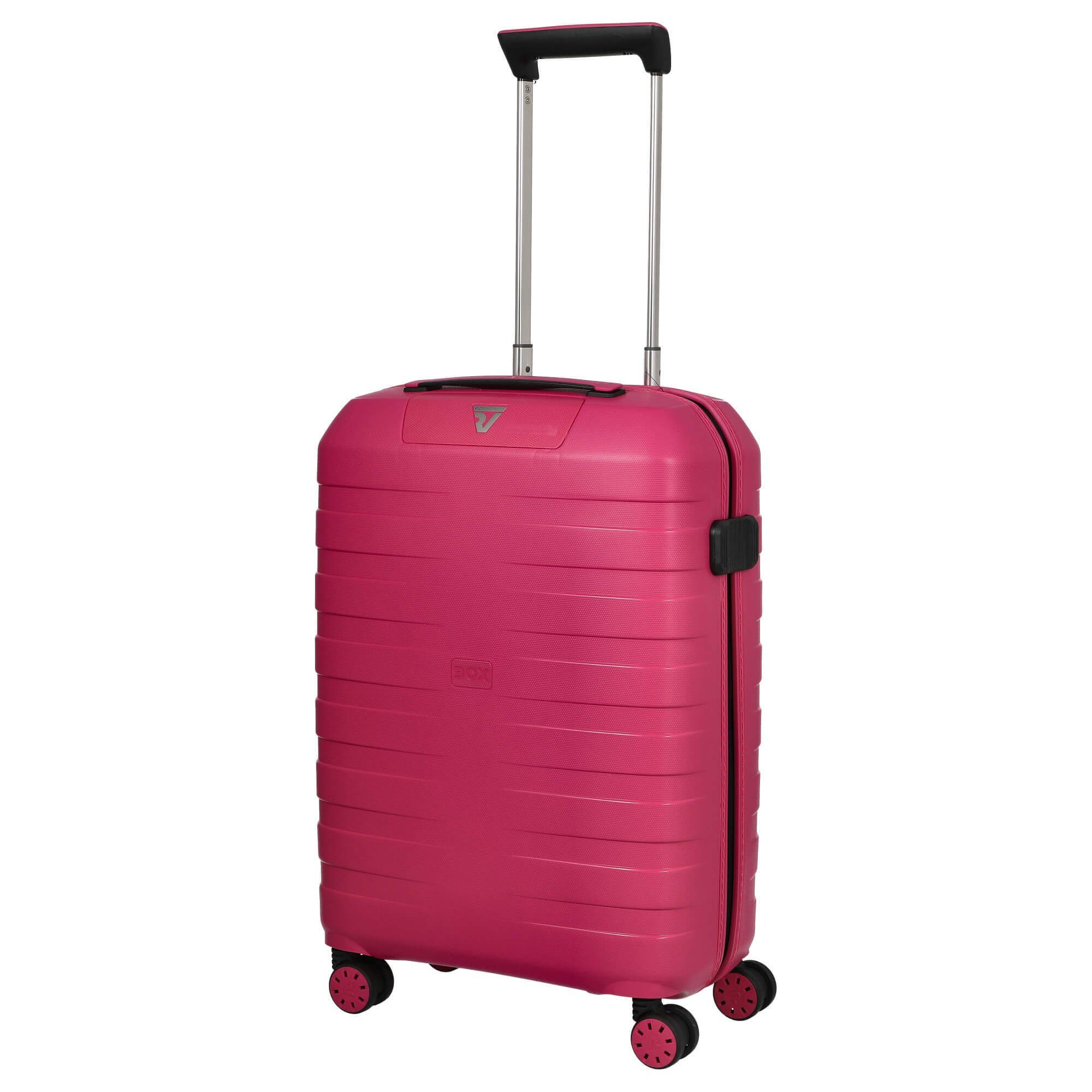 RONCATO Handgepäck-Trolley Box - 4-Rollen black/magenta Kabinentrolley Sport Rollen 4 Rollen cm, 55 2.0