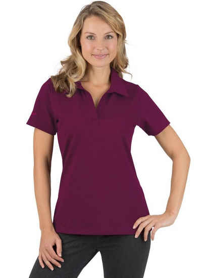 Trigema Poloshirt TRIGEMA Poloshirt ohne Knopfleiste (1-tlg)