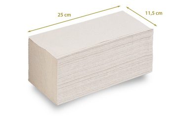 Hypafol Papierhandtuch Recycling, 1-lagig, 25 x 23 cm, 5.000 Blatt, ZZ/V-Falz