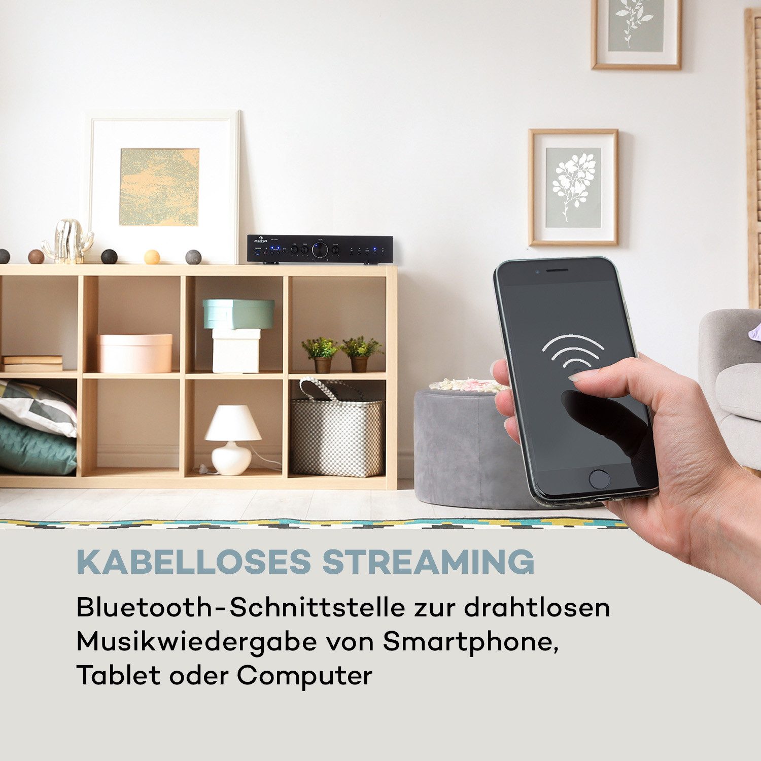 Auna AV2-CD608BT Audioverstärker (Anzahl Kanäle: 4-Kanal)