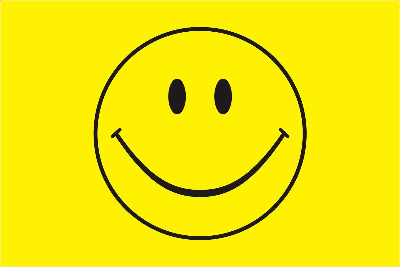 flaggenmeer Flagge Smiley 120 g/m² Querformat