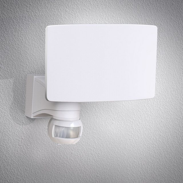 B.K.Licht LED Außen-Wandleuchte, Außenstrahler mit Bewegungsmelder Wandlampe Sensor Hausbeleuchtung 20W 2300 Lumen IP44 weiß-Otto