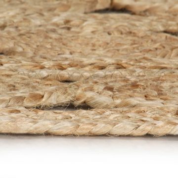 Teppich Handgefertigt Geflochten Jute 210 cm, furnicato, Runde